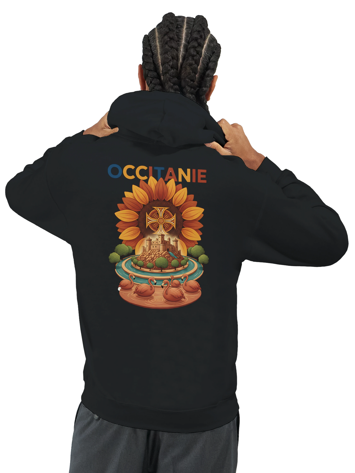 Sweat à Capuche Unisexe Occitanie – Hoodie Confortable et Résistant