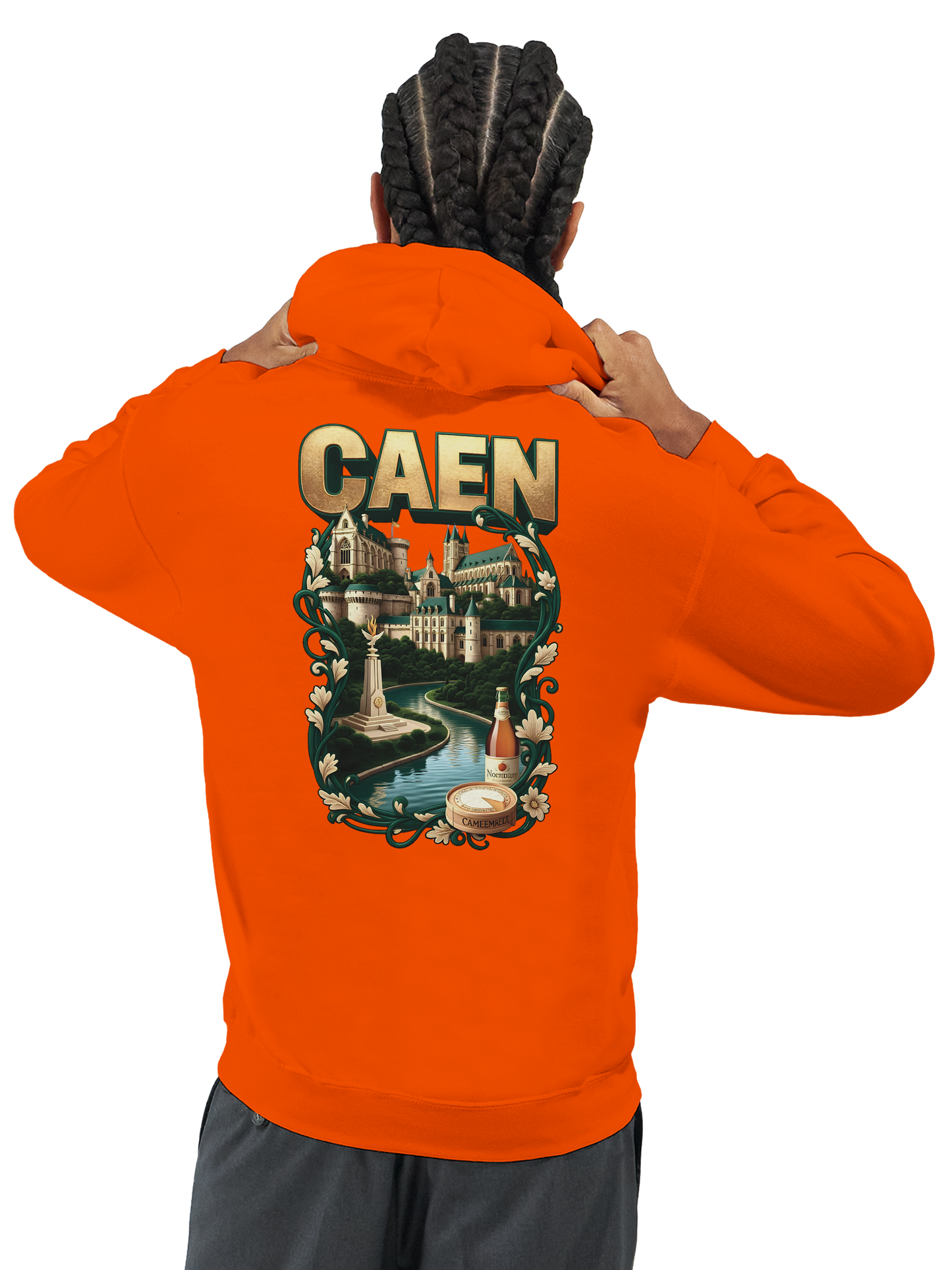 Sweat à capuche Caen - Ville de France - Unisexe Premium