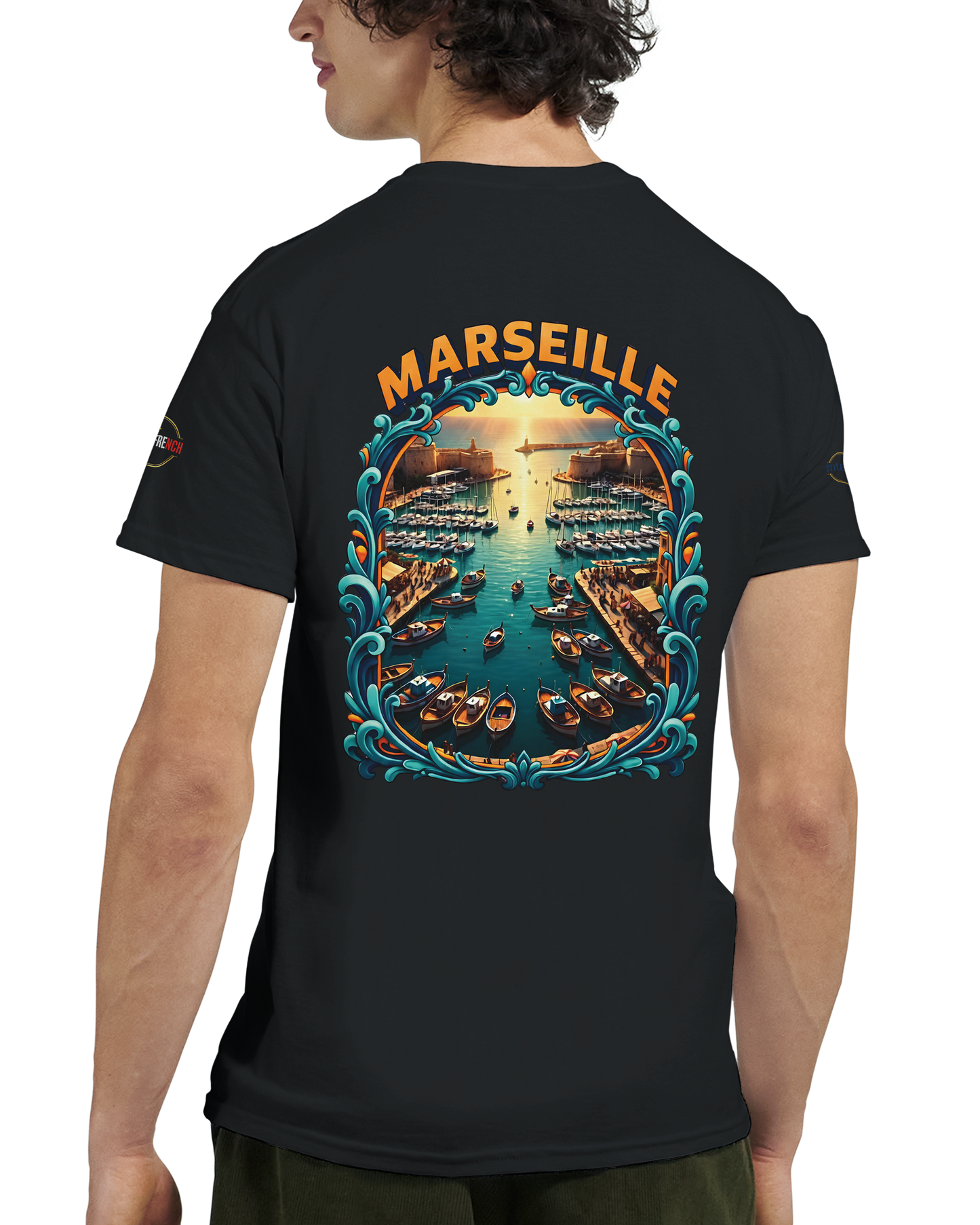 T-shirt Unisexe Marseille – Coton Épais à Coupe Classique