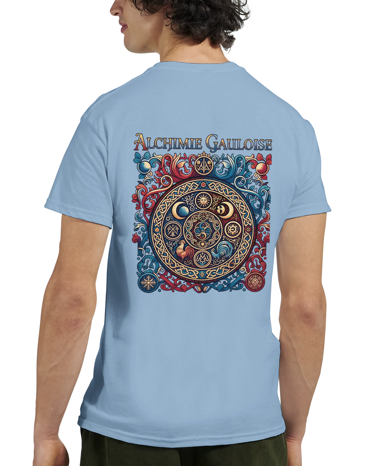 T-Shirt Homme Alchimie Gauloise – Coton Épais à Coupe Classique