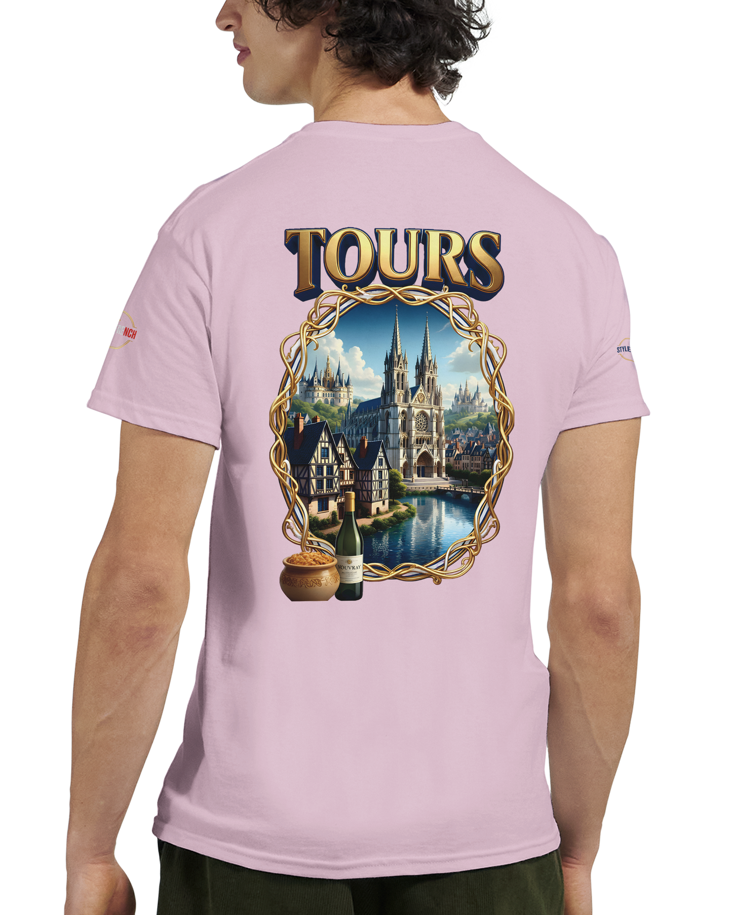 T-shirt Unisexe Tours Ville de France – Coton Épais Premium
