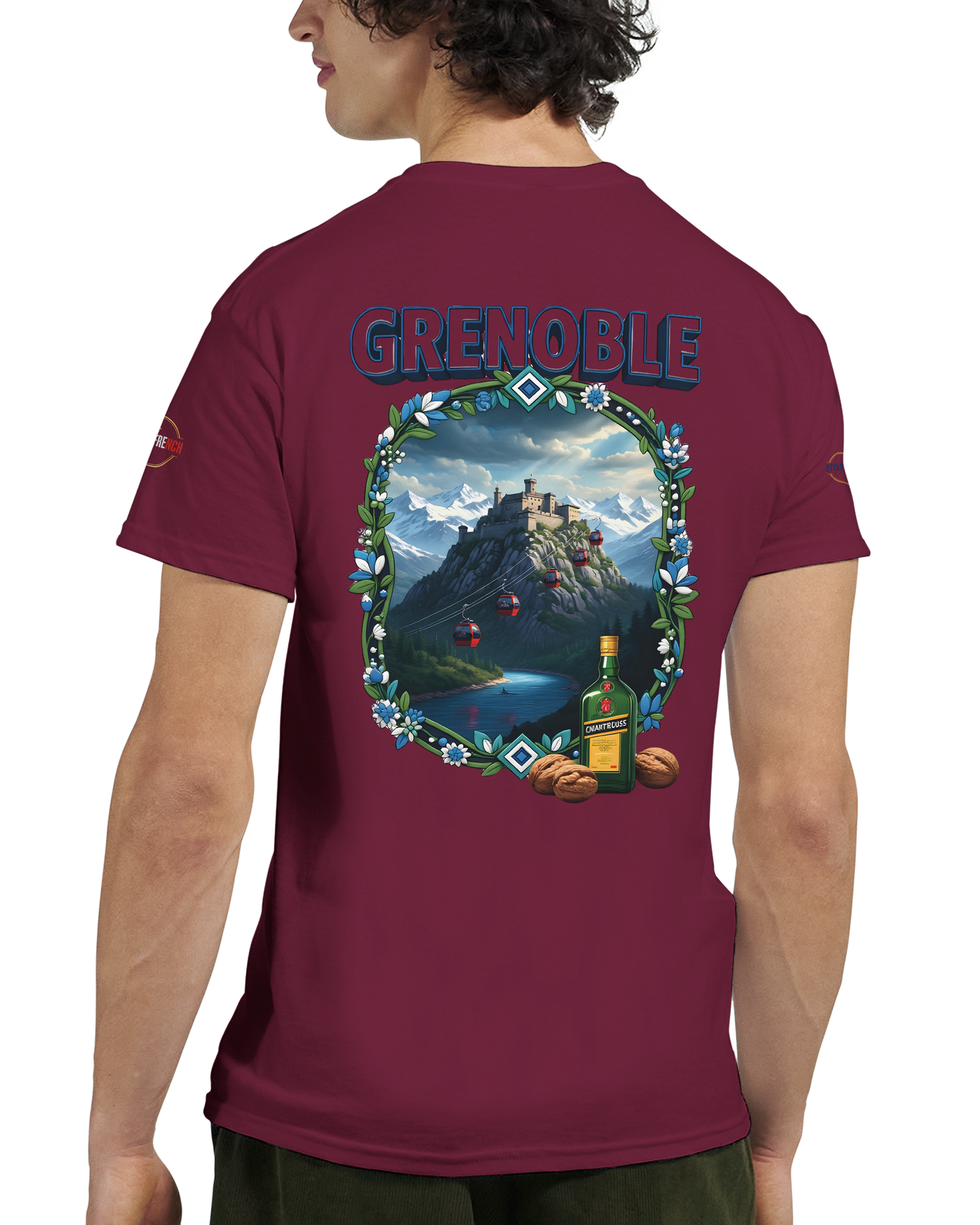 T-shirt Unisexe Grenoble - Ville de France - Coton Premium