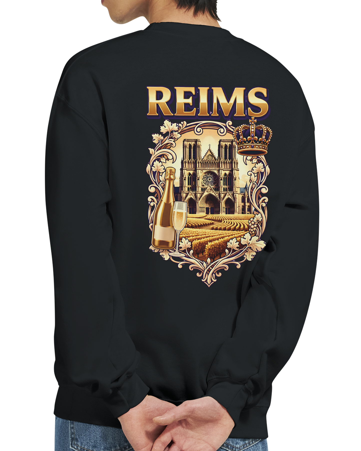 Sweat-shirt Reims – Sweat à col rond confortable en coton mélangé