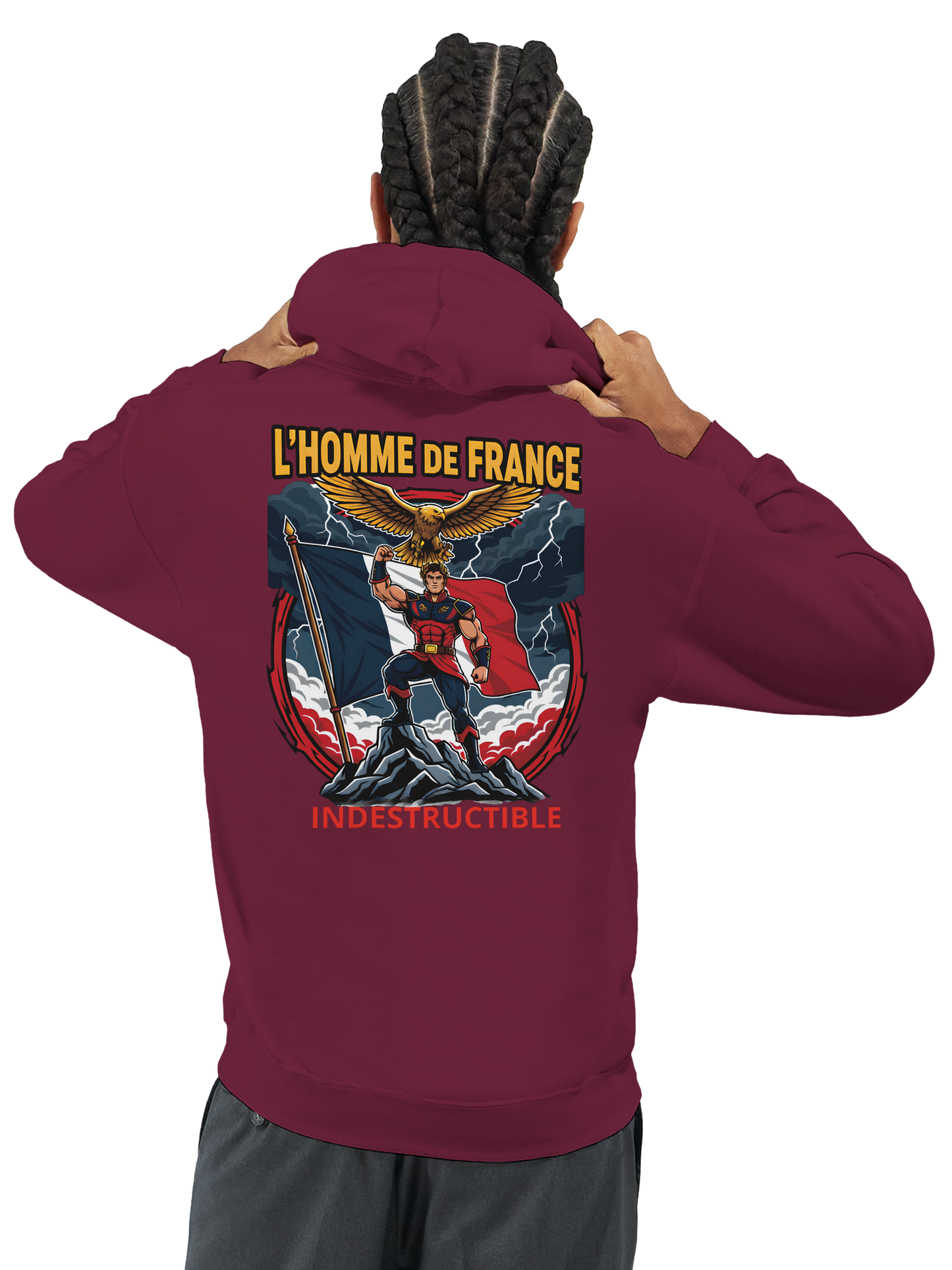 Sweat à Capuche Homme homme de France - Design France - Confort Premium
