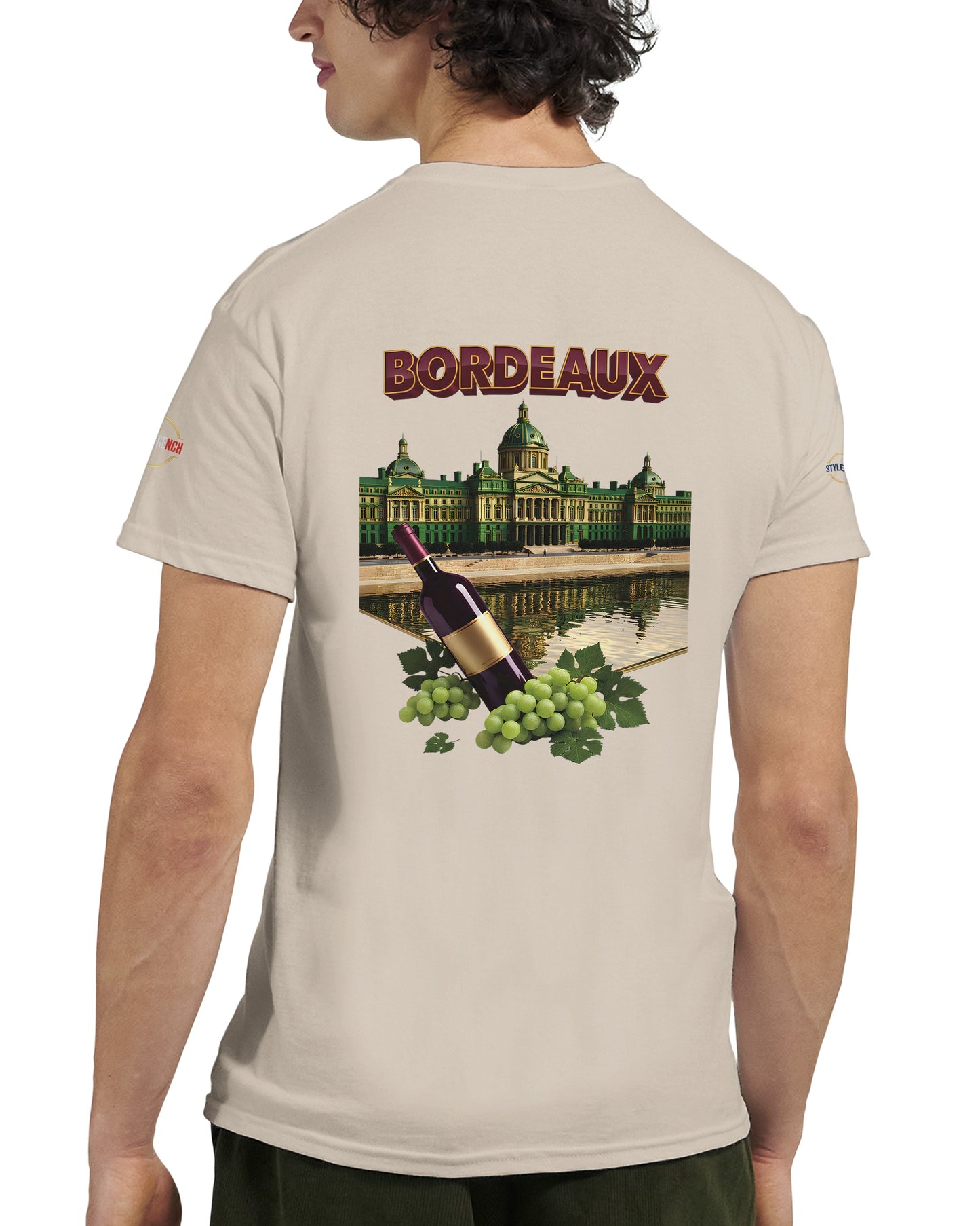 T-shirt Unisexe Bordeaux Ville de France – Coton Épais Premium