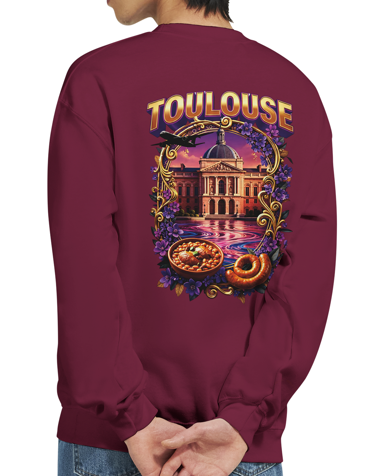 Sweat-shirt Unisexe Toulouse – Design Ville de France
