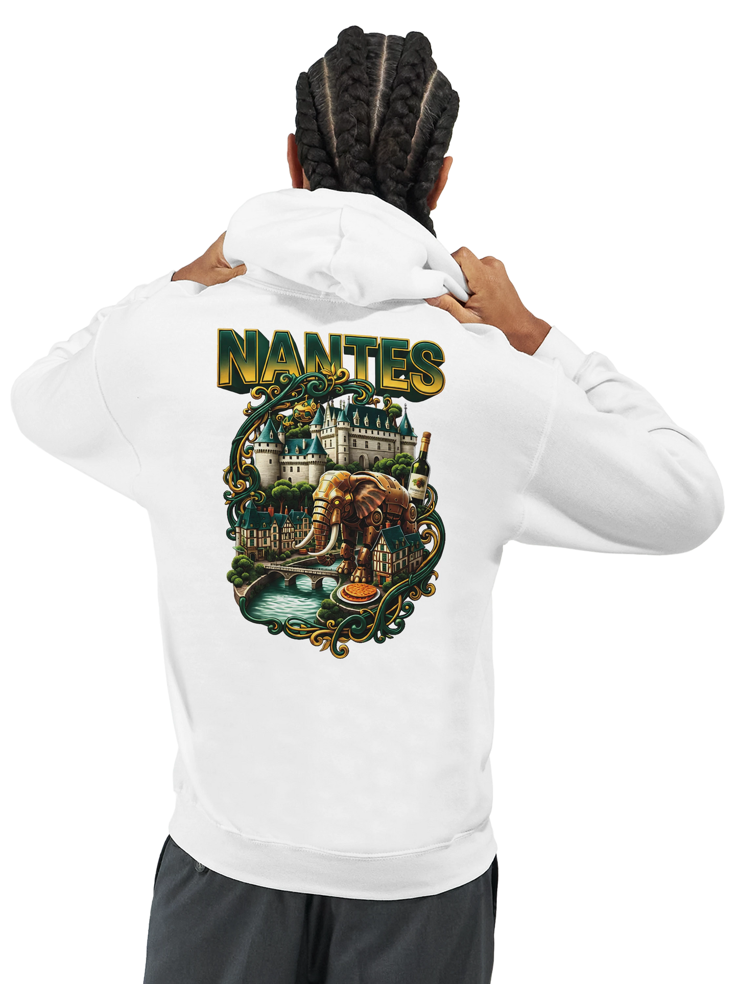 Sweat à capuche unisexe Nantes – Confort premium et style urbain