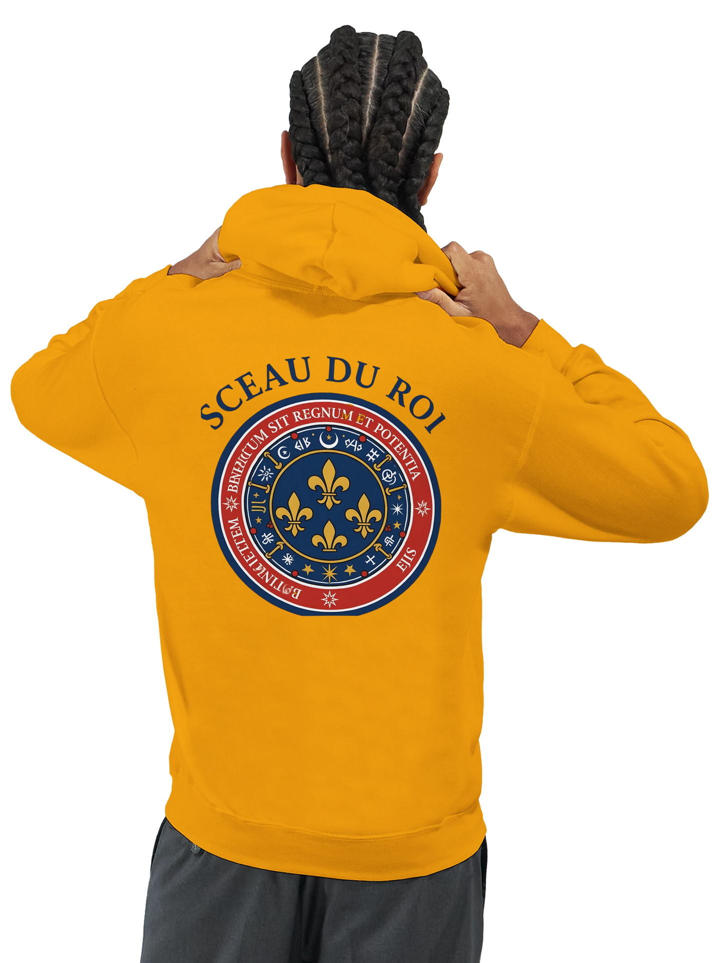 Sweat à capuche Le Sceau du Roi pour homme – Hoodie premium en coton mélangé