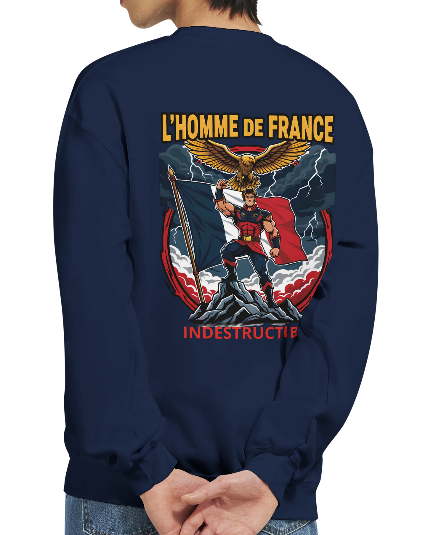 Sweat-shirt Homme France - Premium Cotton Blend Crewneck