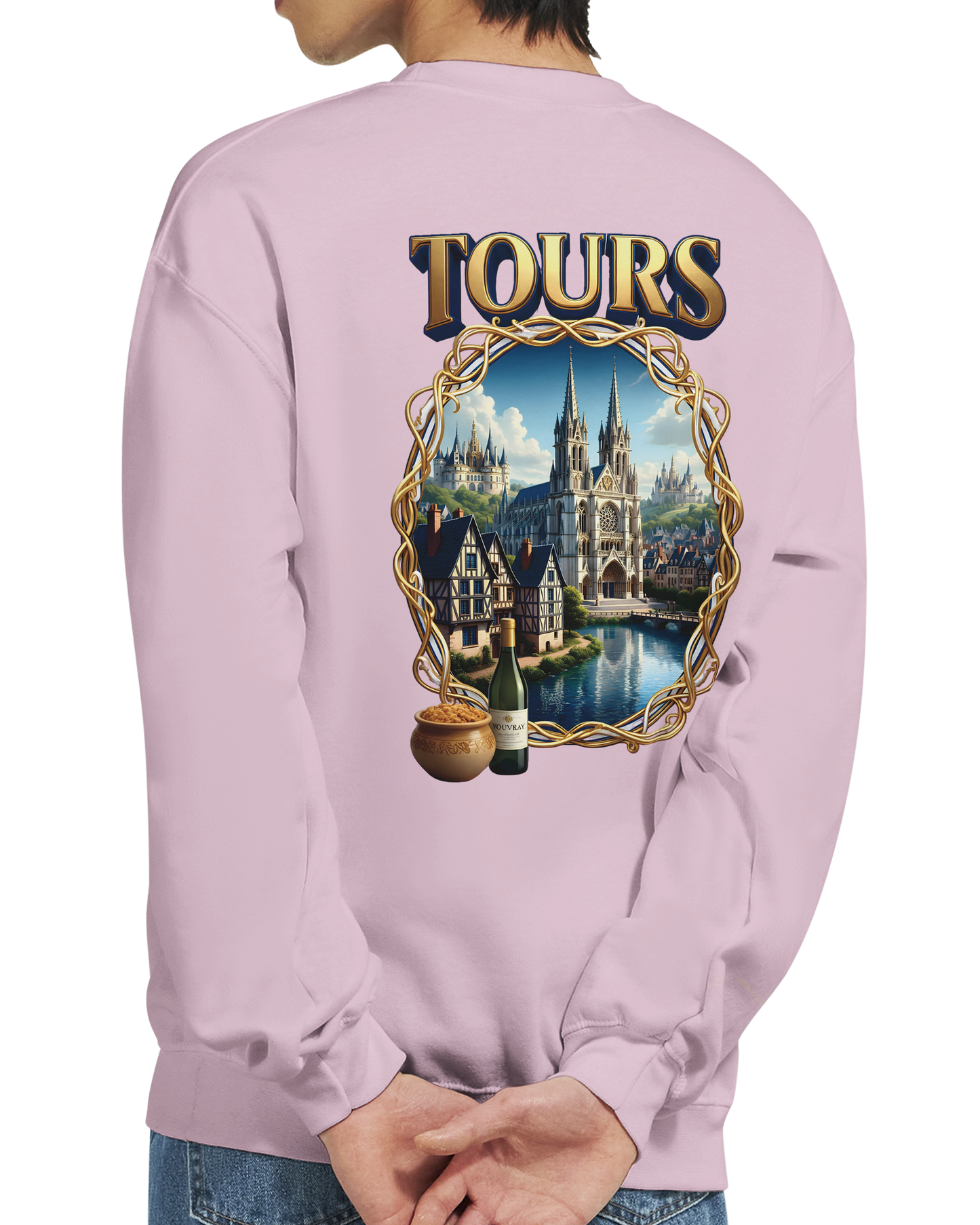 Sweat-shirt Unisexe Tours France - Classique et Confortable