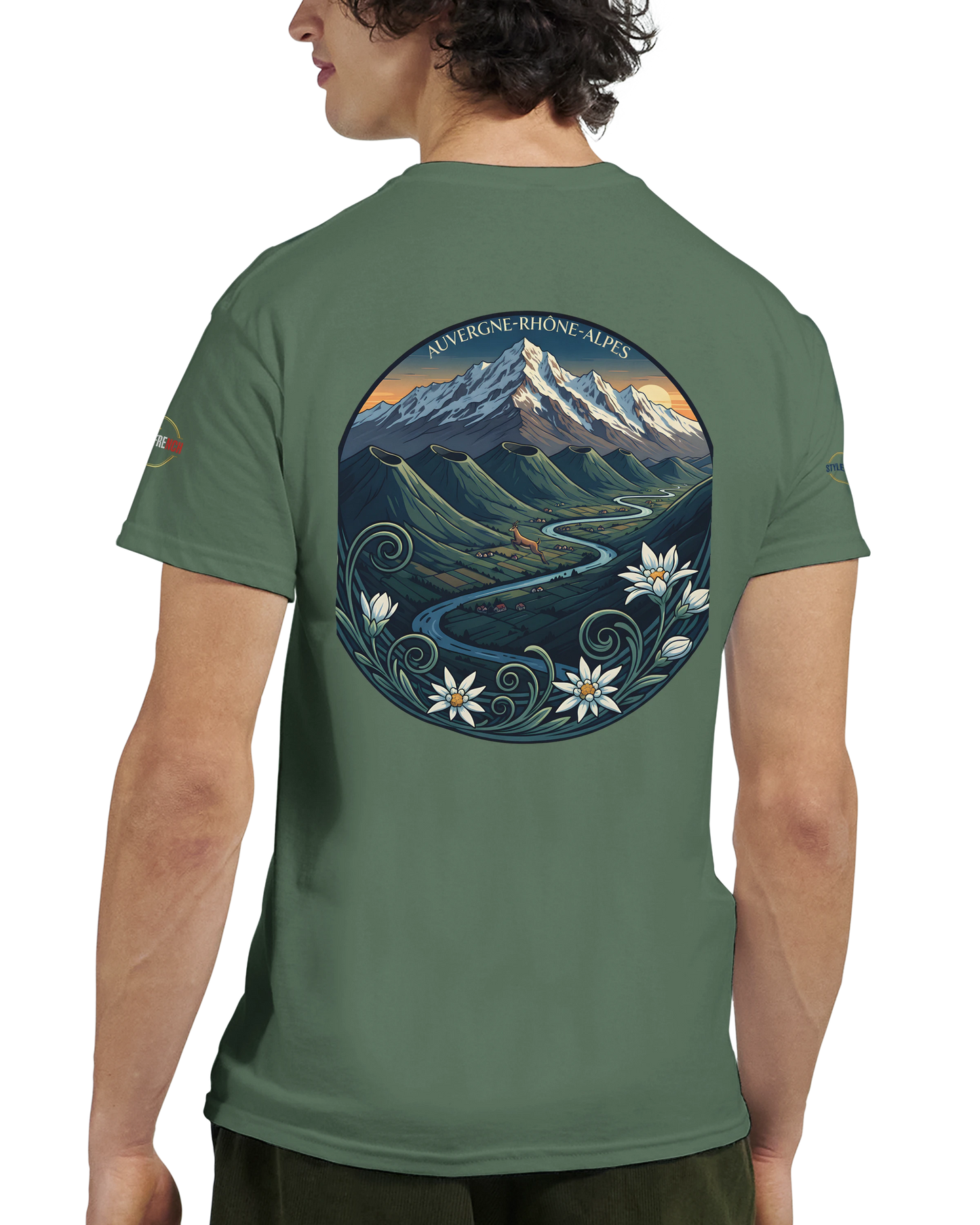 T-Shirt  Auvergne -Rhône -Alpes – Coupe Confortable et Durable