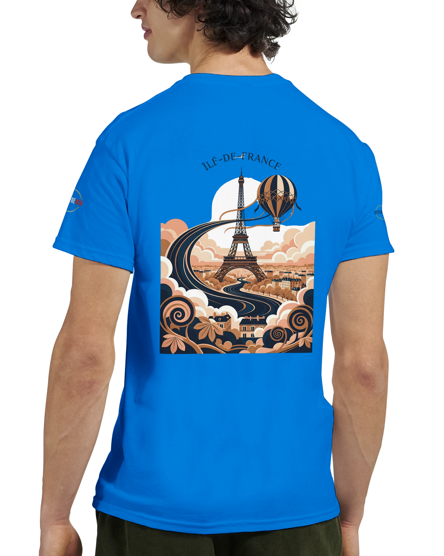 T-shirt Unisexe Île-de-France – Coton Épais à Coupe Classique