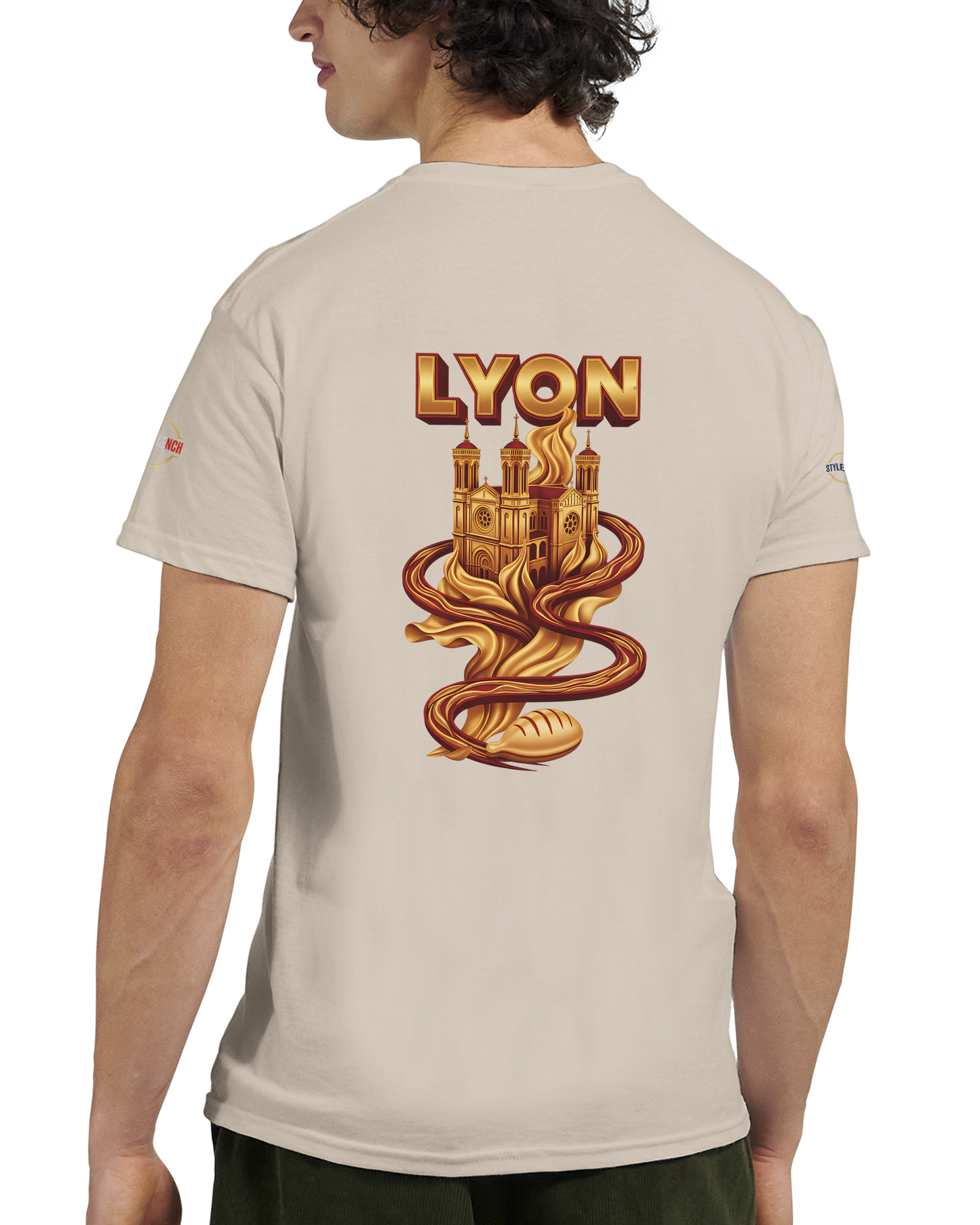 T-Shirt Unisexe Lyon - Design Ville de France - 100% Coton