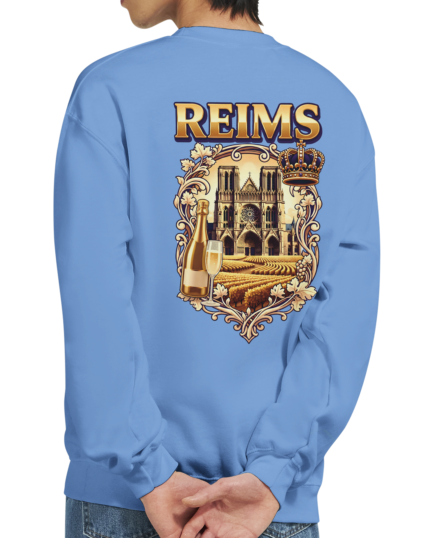 Sweat-shirt Reims – Sweat à col rond confortable en coton mélangé