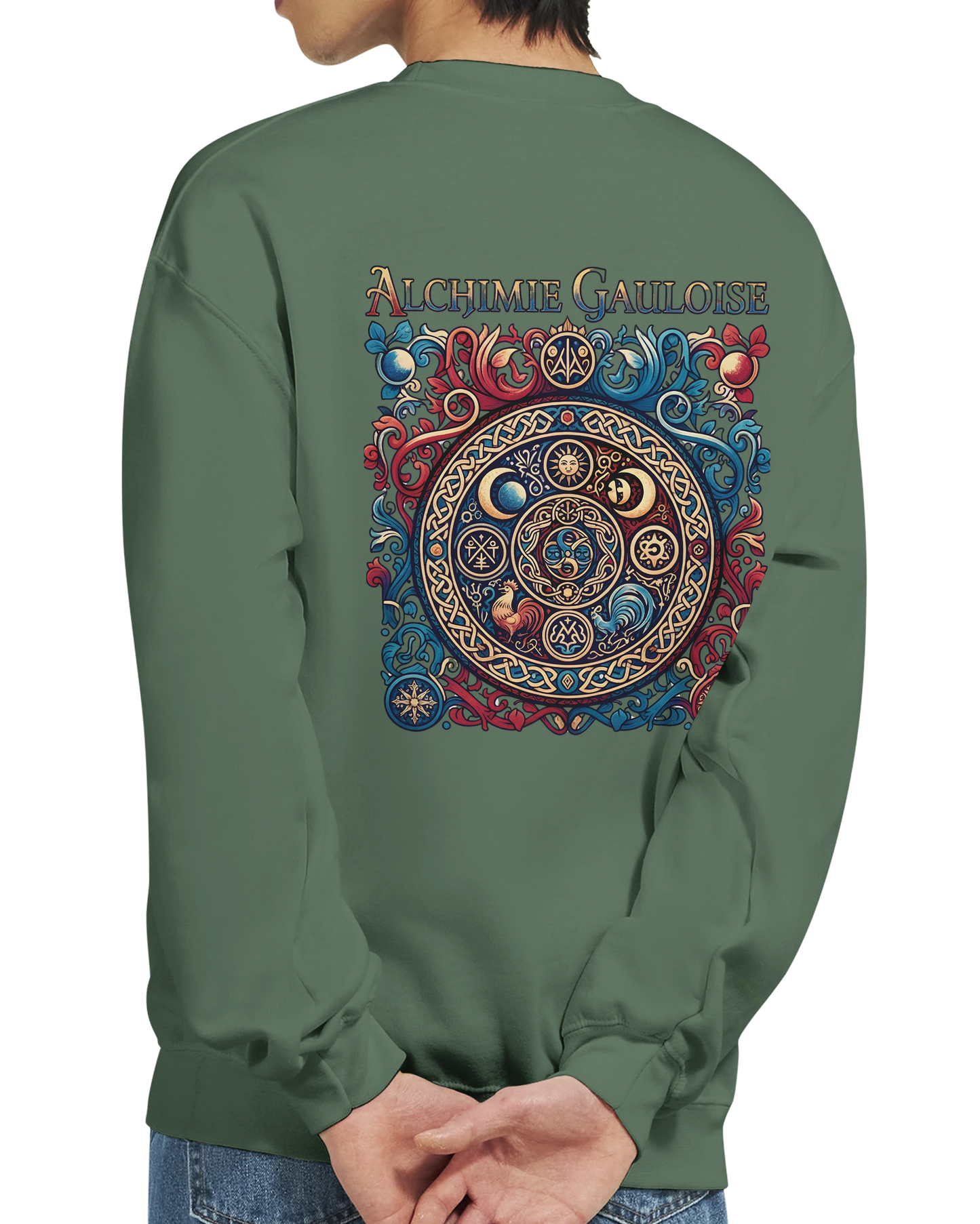 Sweat-shirt Homme Alchimie Gauloise – Coupe Classique Confortable