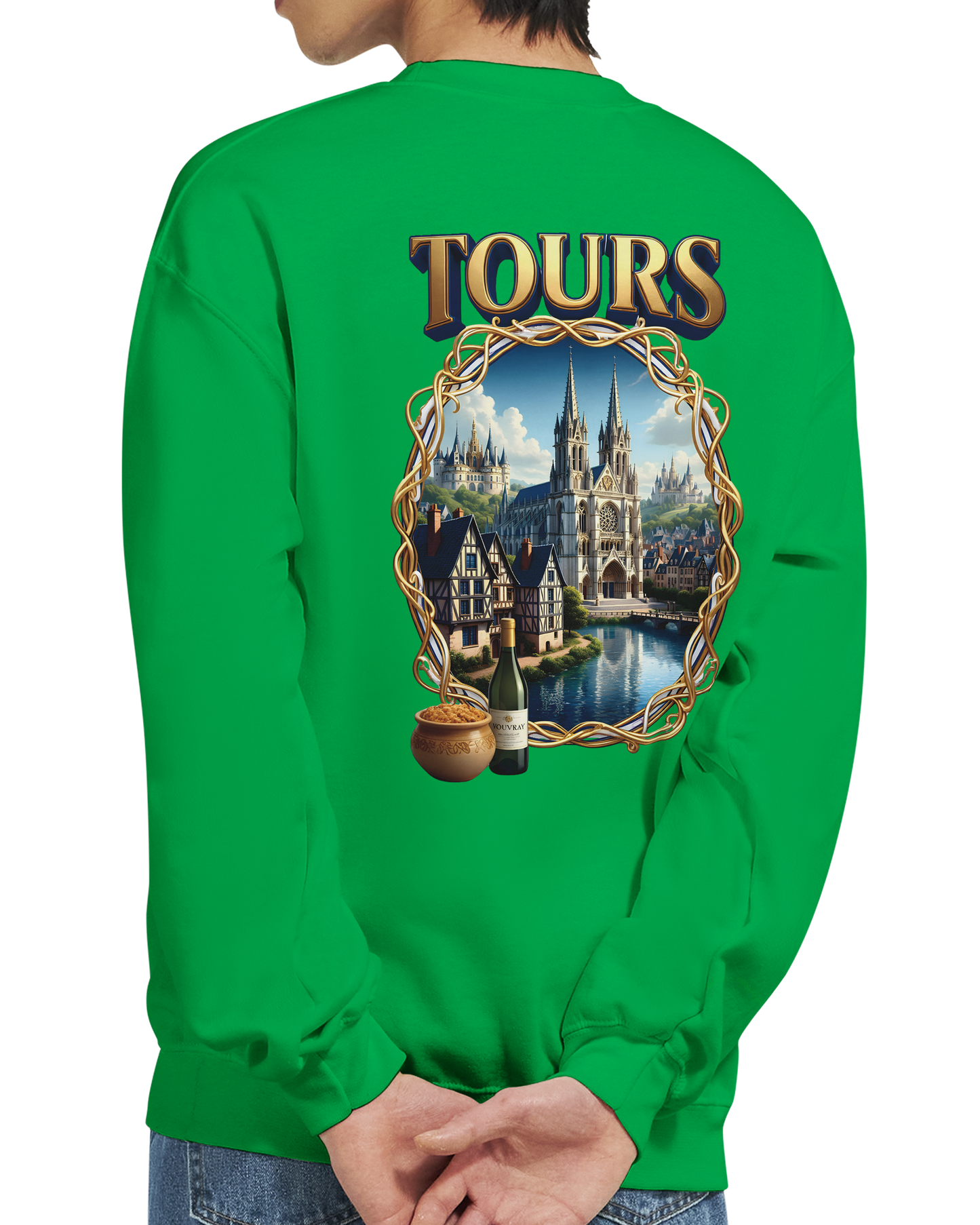 Sweat-shirt Unisexe Tours France - Classique et Confortable