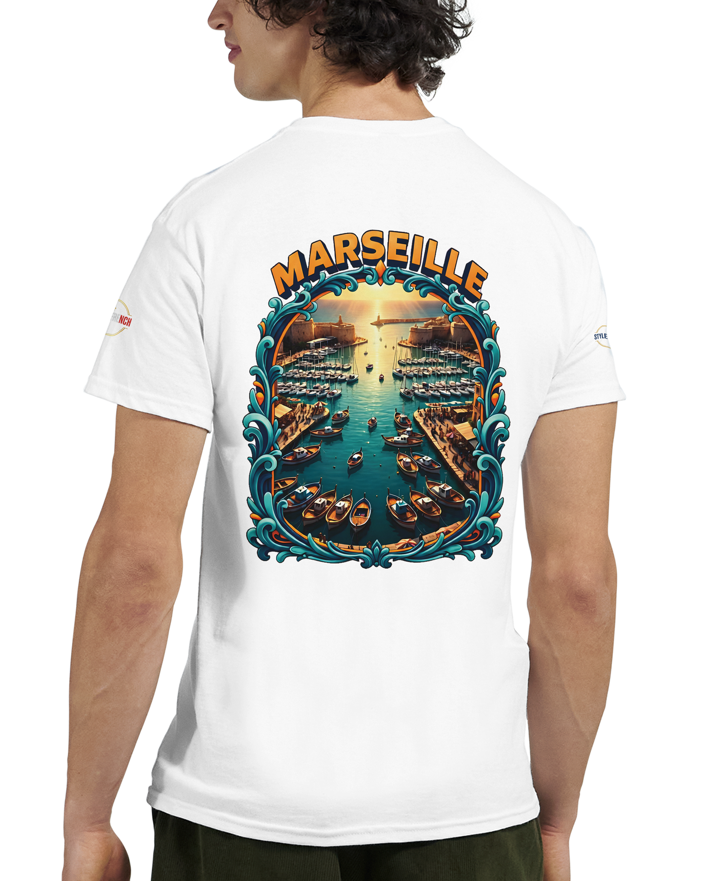 T-shirt Unisexe Marseille – Coton Épais à Coupe Classique