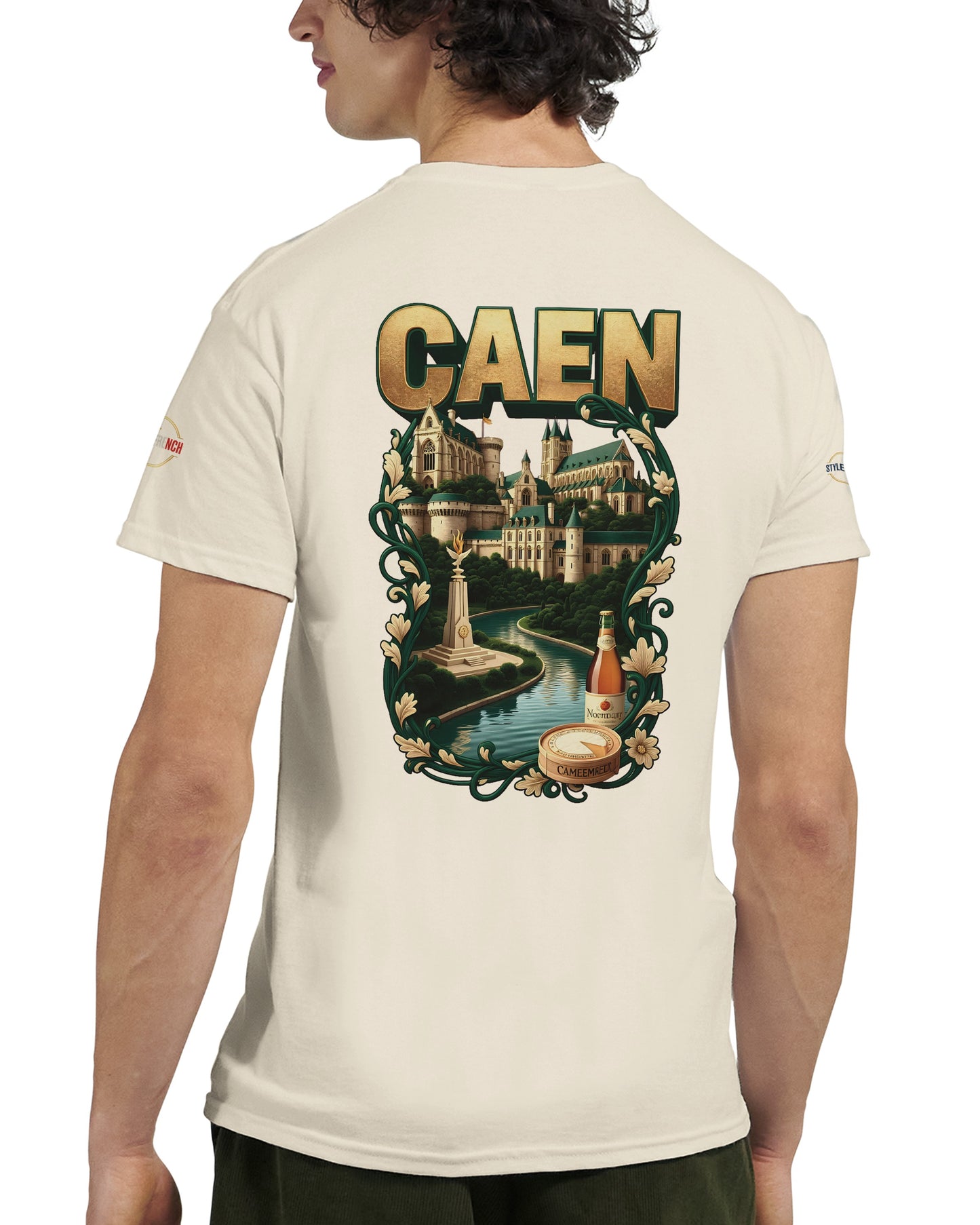 T-shirt Unisexe Caen - Ville de France - Design Classique en Coton