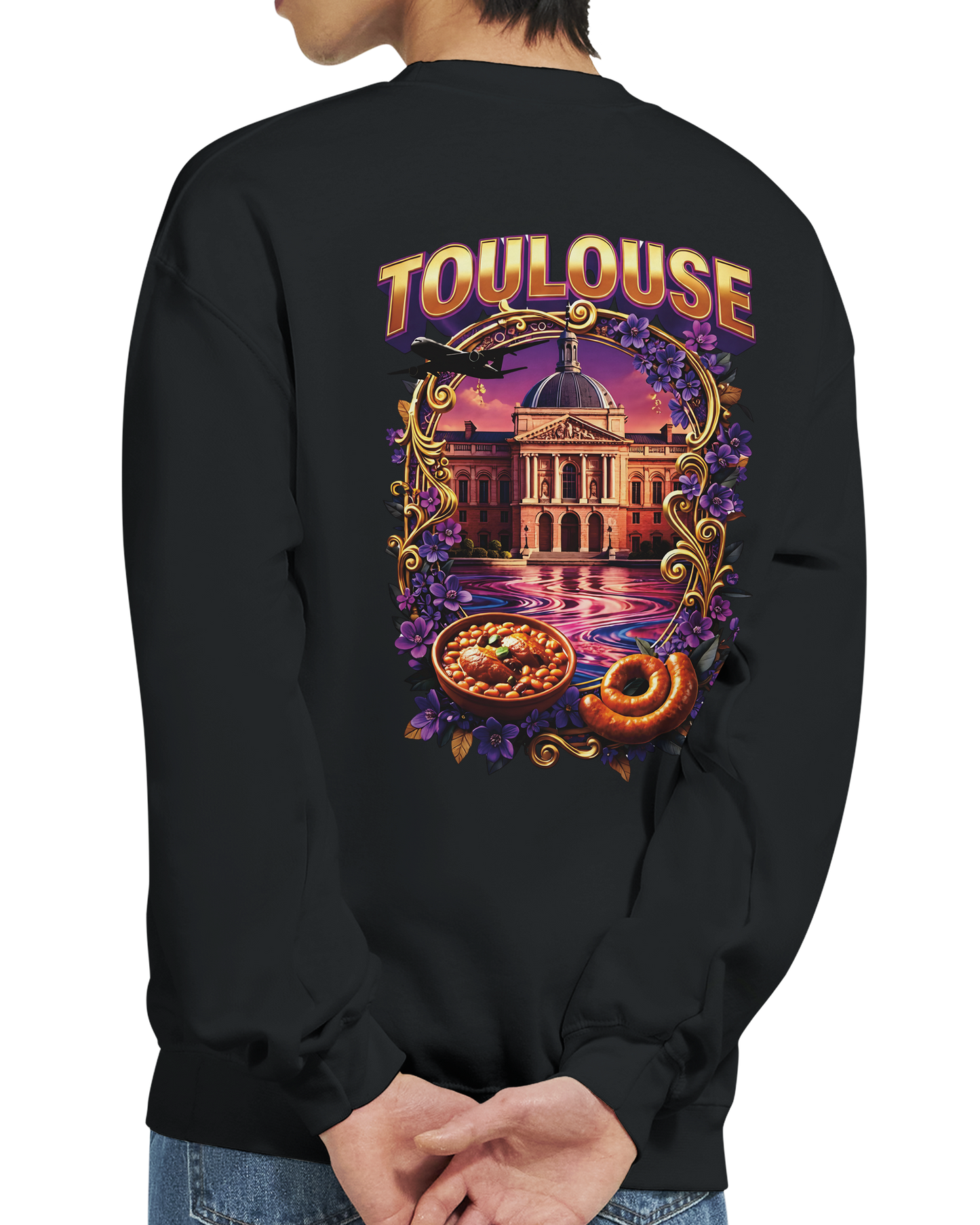 Sweat-shirt Unisexe Toulouse – Design Ville de France