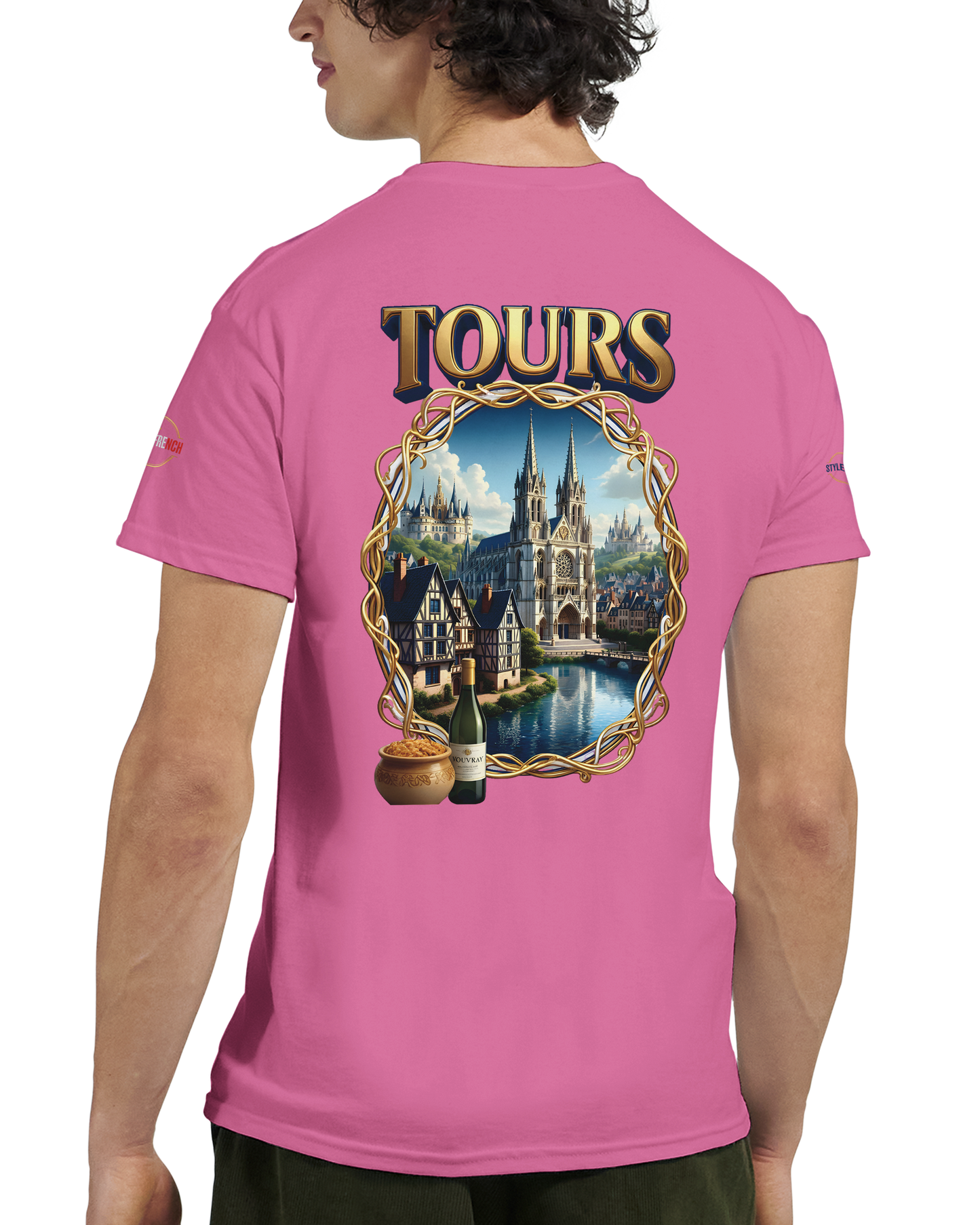 T-shirt Unisexe Tours Ville de France – Coton Épais Premium