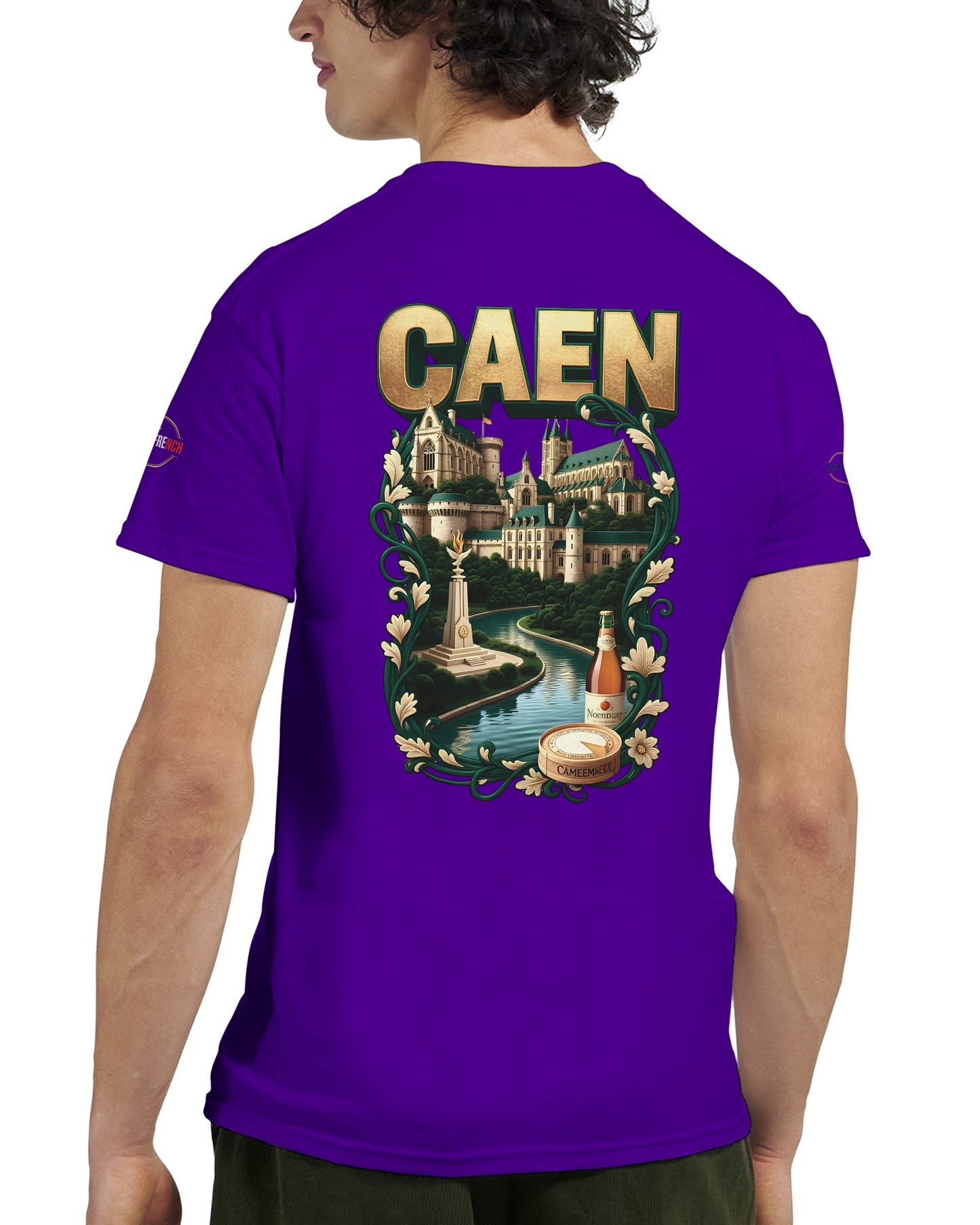 T-shirt Unisexe Caen - Ville de France - Design Classique en Coton
