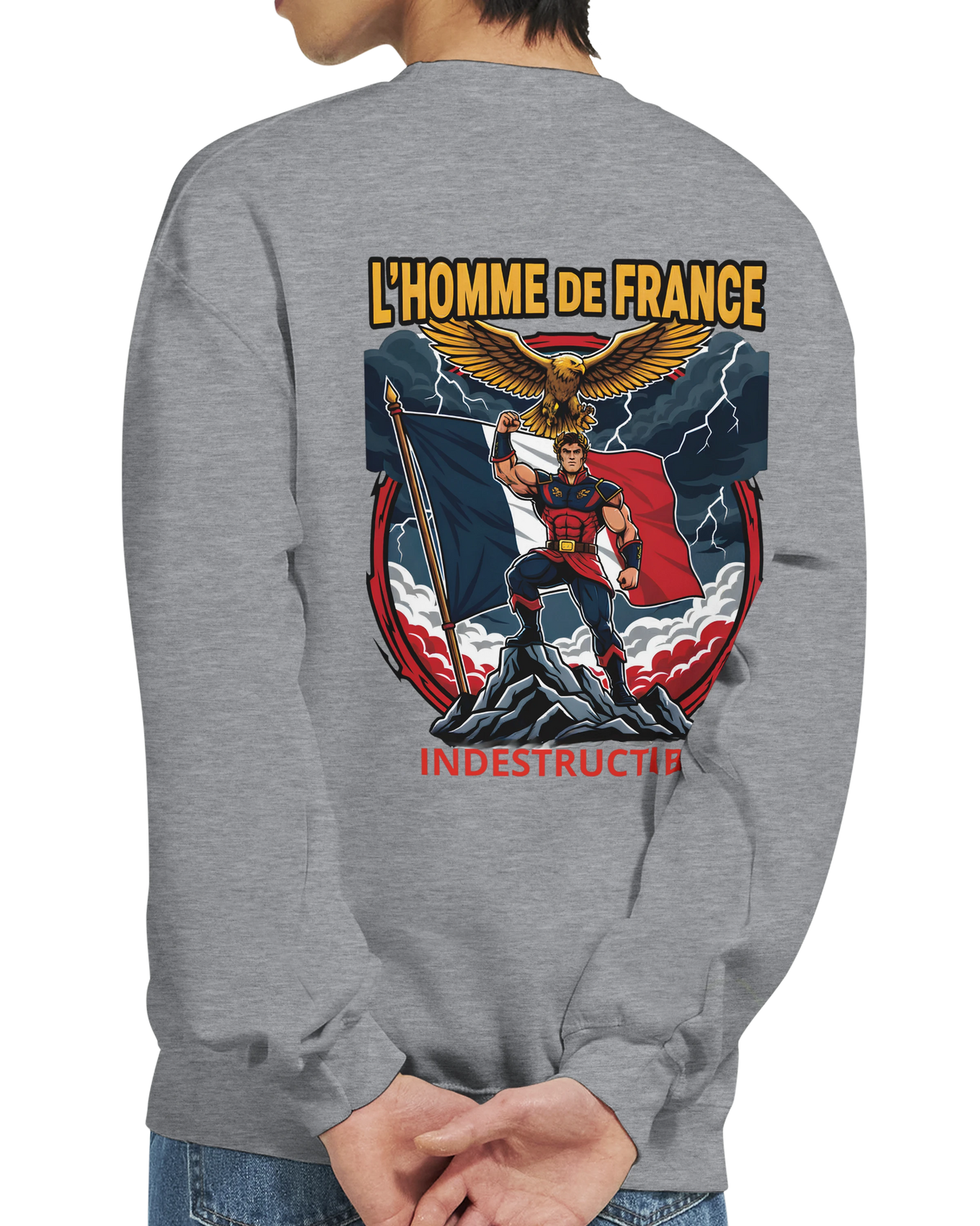 Sweat-shirt Homme France - Premium Cotton Blend Crewneck