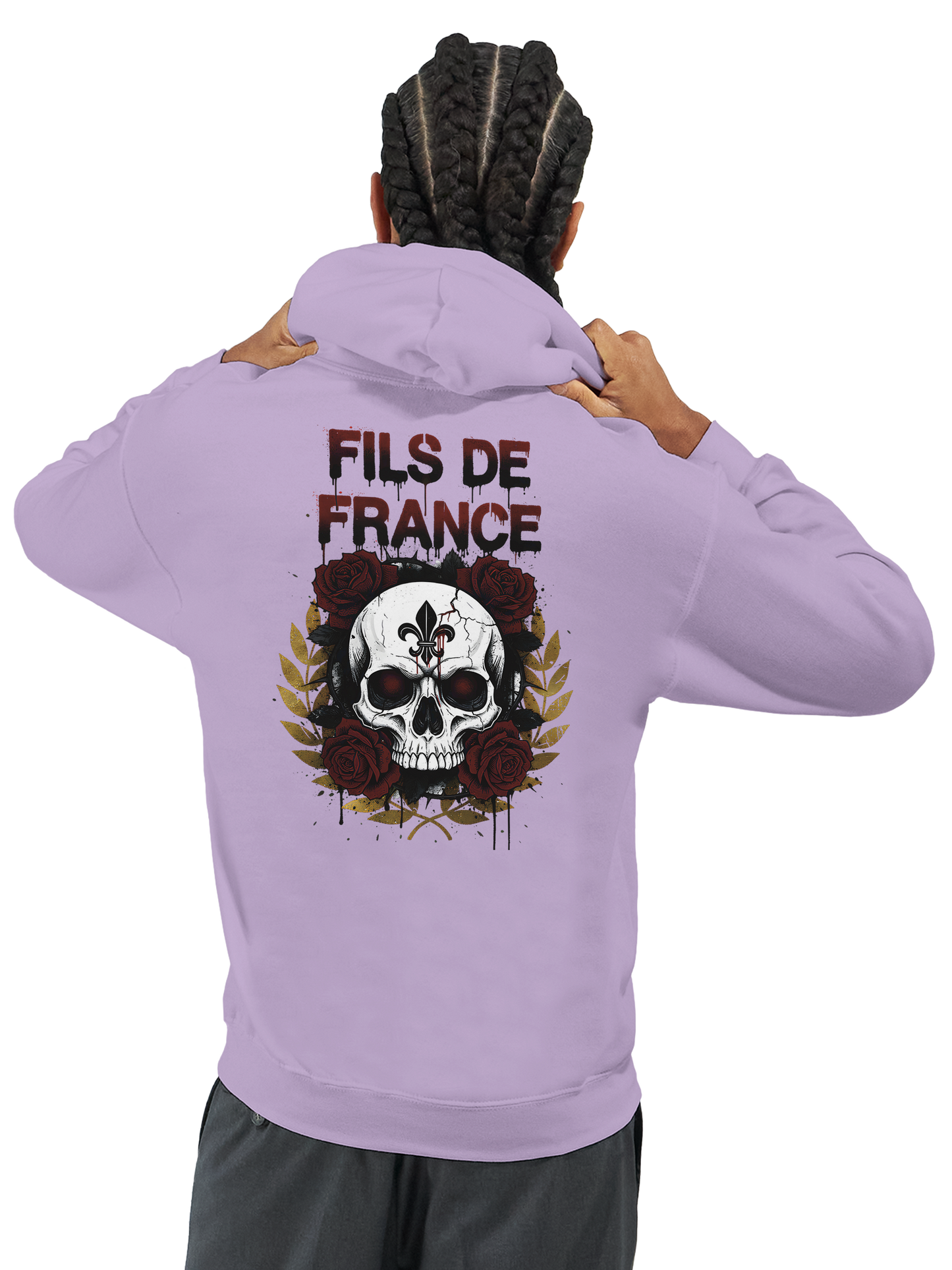 Sweat à capuche homme Fils de France – Hoodie premium en coton mélangé