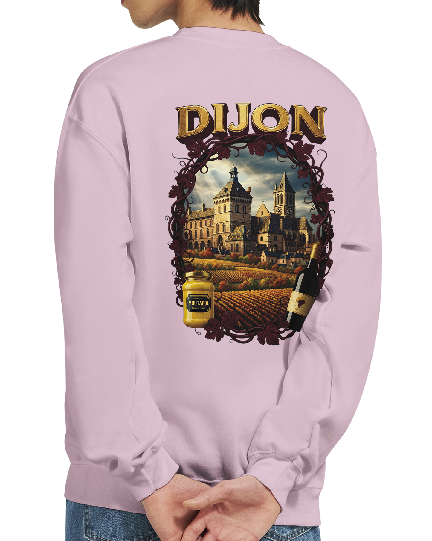 Sweat-shirt Unisexe Dijon – Ville de France – Coupe Classique Confortable