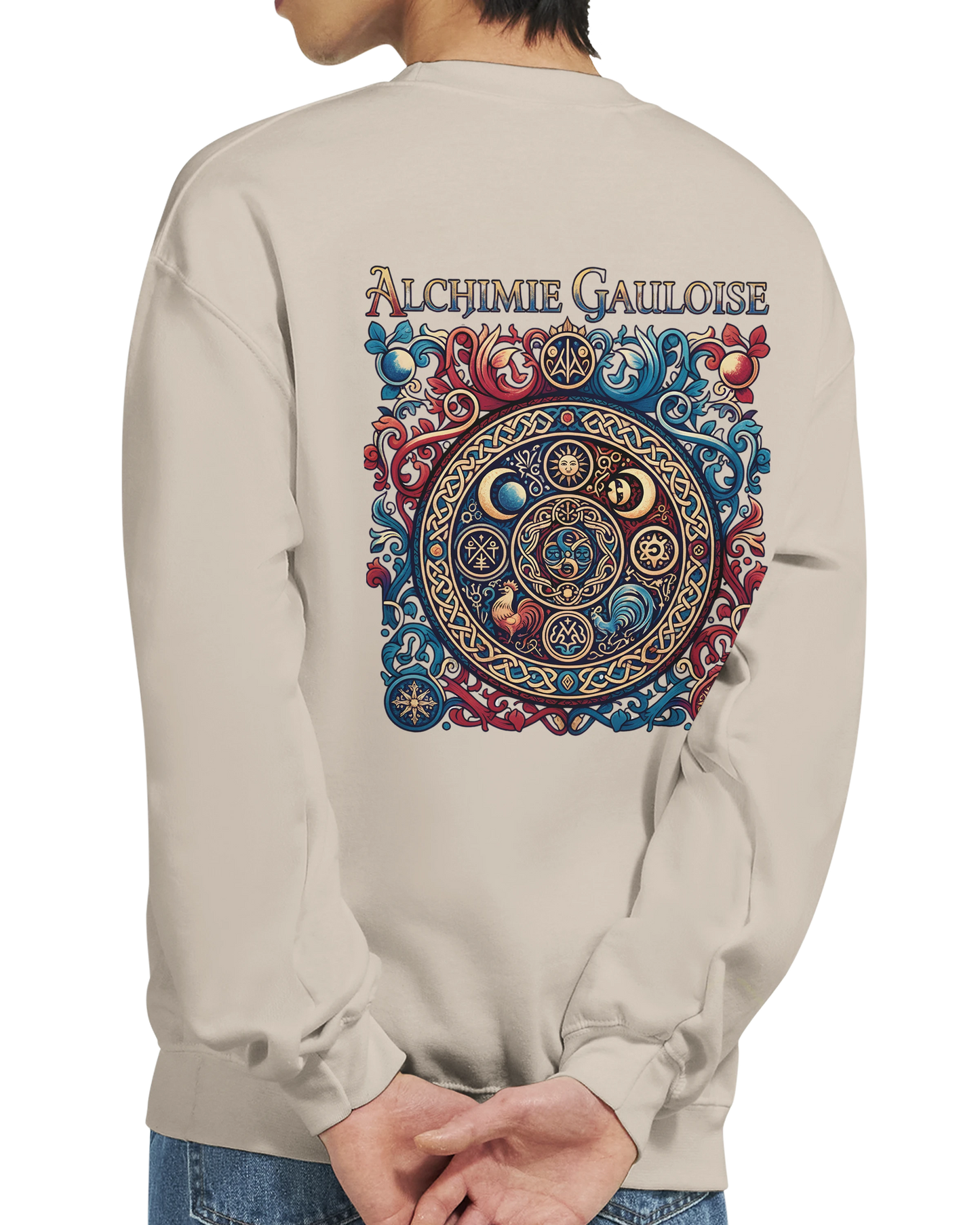 Sweat-shirt Homme Alchimie Gauloise – Coupe Classique Confortable