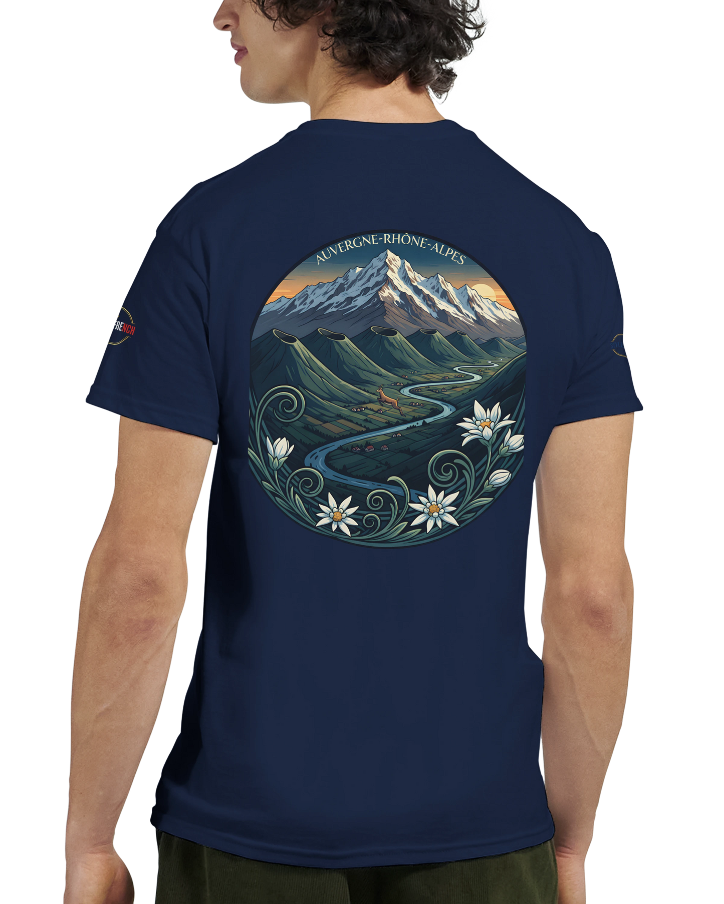 T-Shirt  Auvergne -Rhône -Alpes – Coupe Confortable et Durable