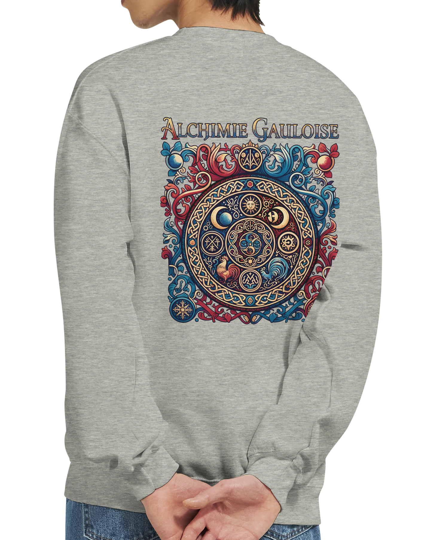 Sweat-shirt Homme Alchimie Gauloise – Coupe Classique Confortable