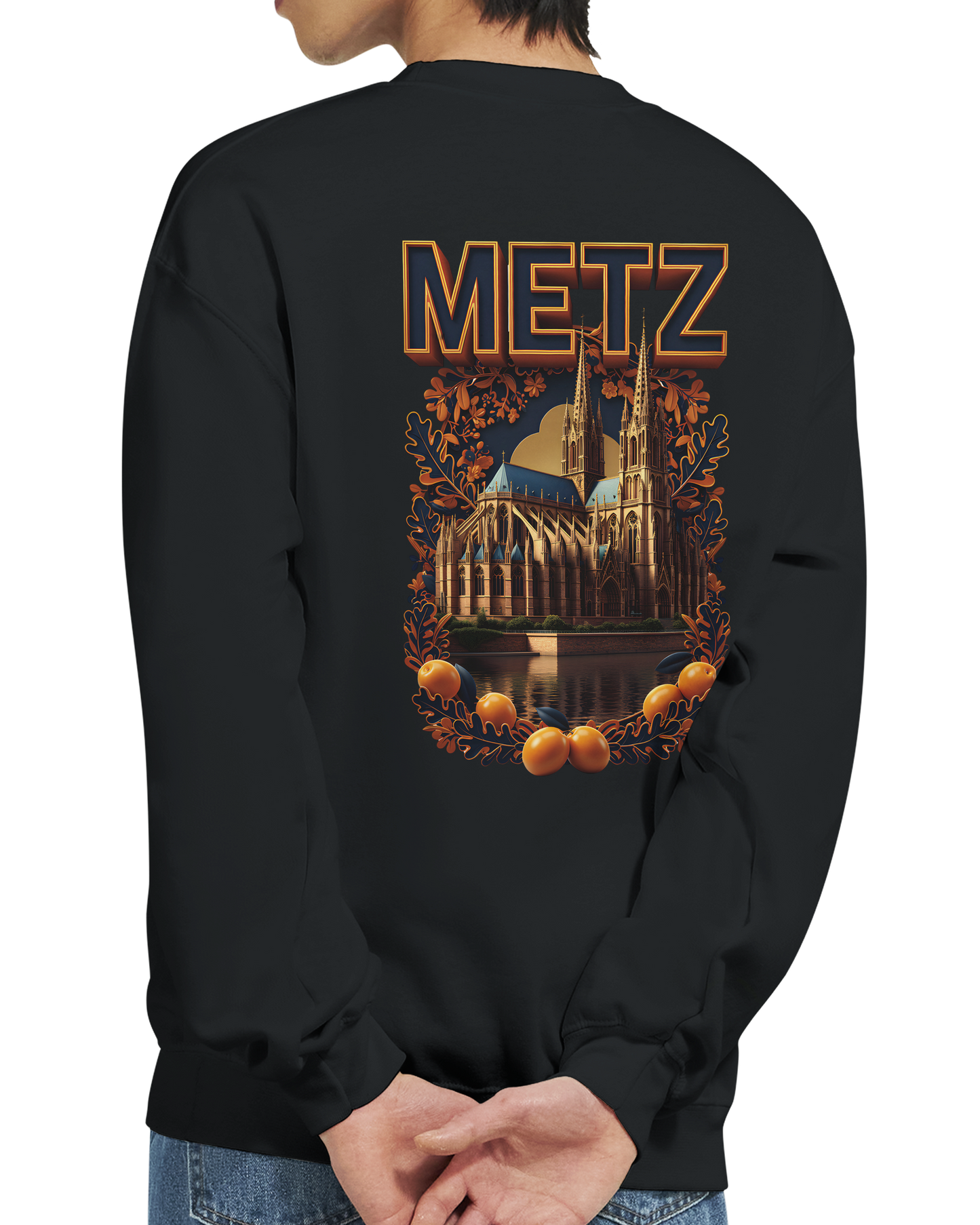 Sweat-shirt unisexe Metz – Coupe classique et confort premium