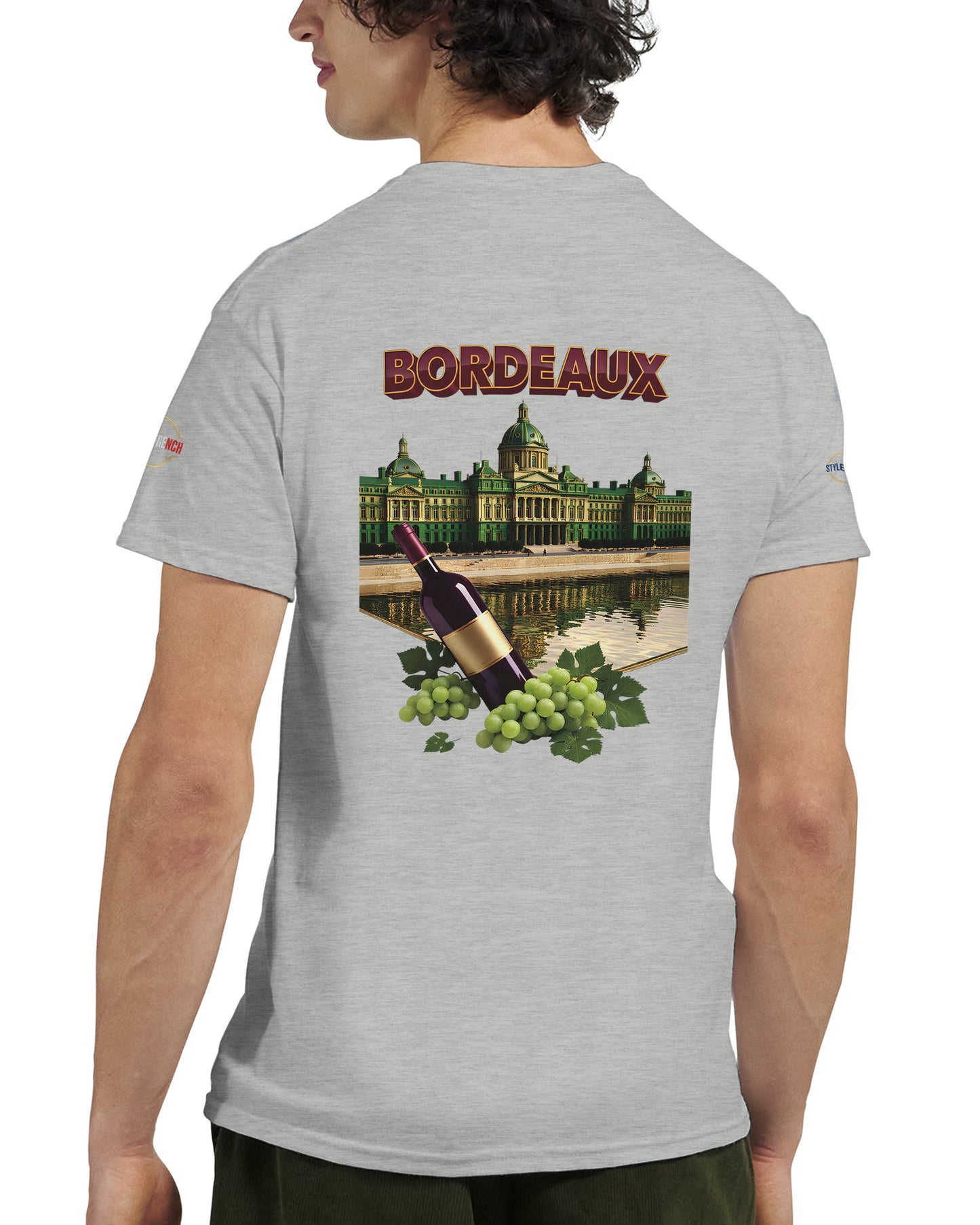 T-shirt Unisexe Bordeaux Ville de France – Coton Épais Premium
