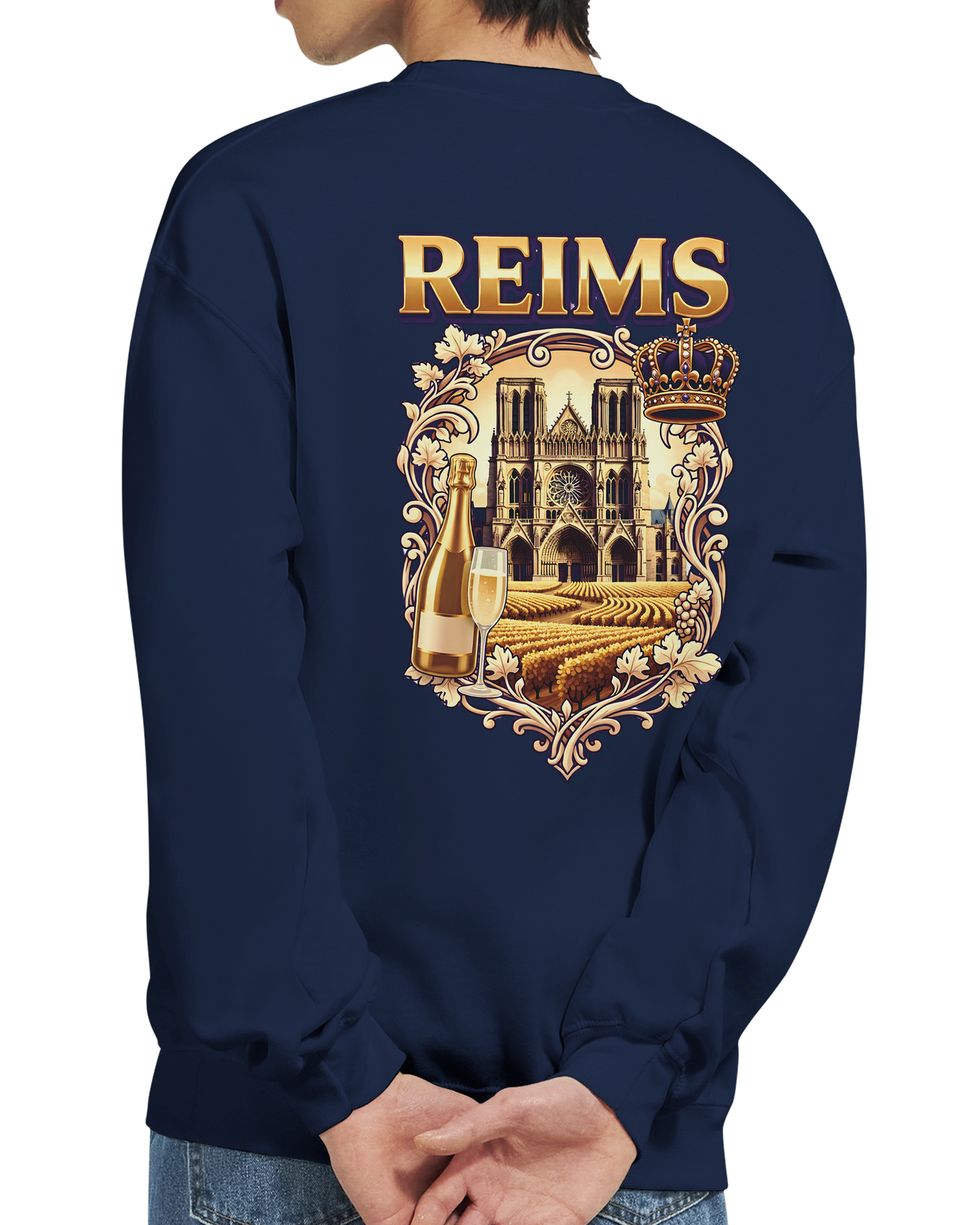 Sweat-shirt Reims – Sweat à col rond confortable en coton mélangé