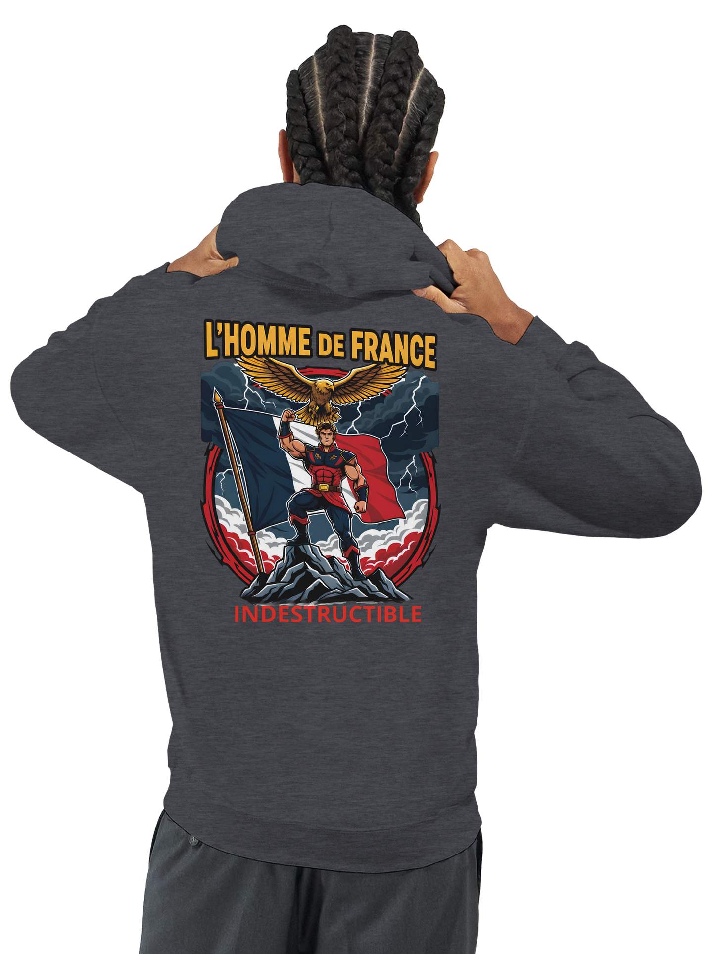 Sweat à Capuche Homme homme de France - Design France - Confort Premium