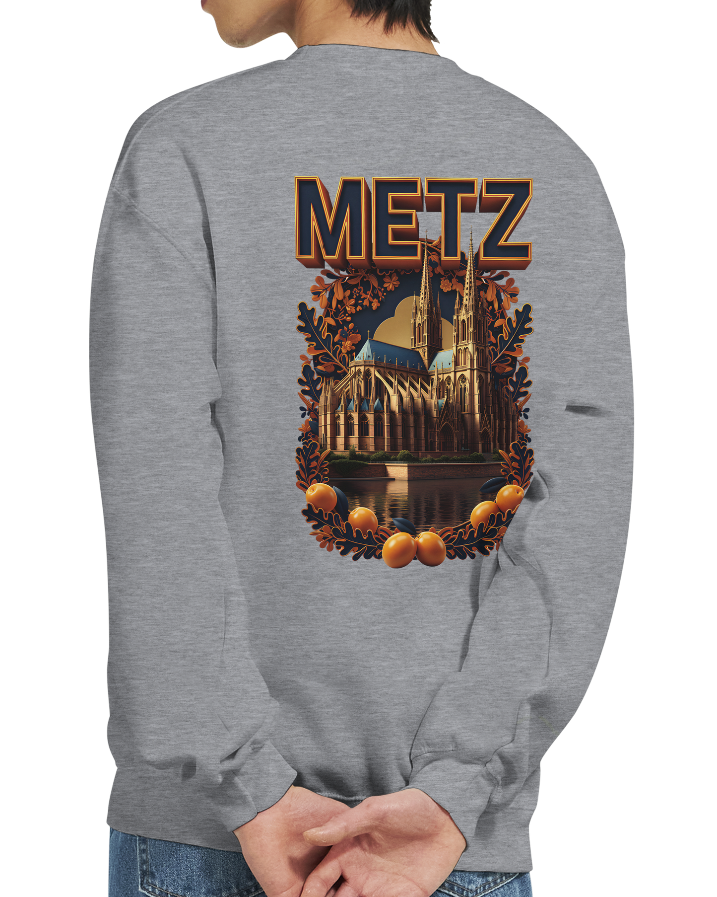 Sweat-shirt unisexe Metz – Coupe classique et confort premium