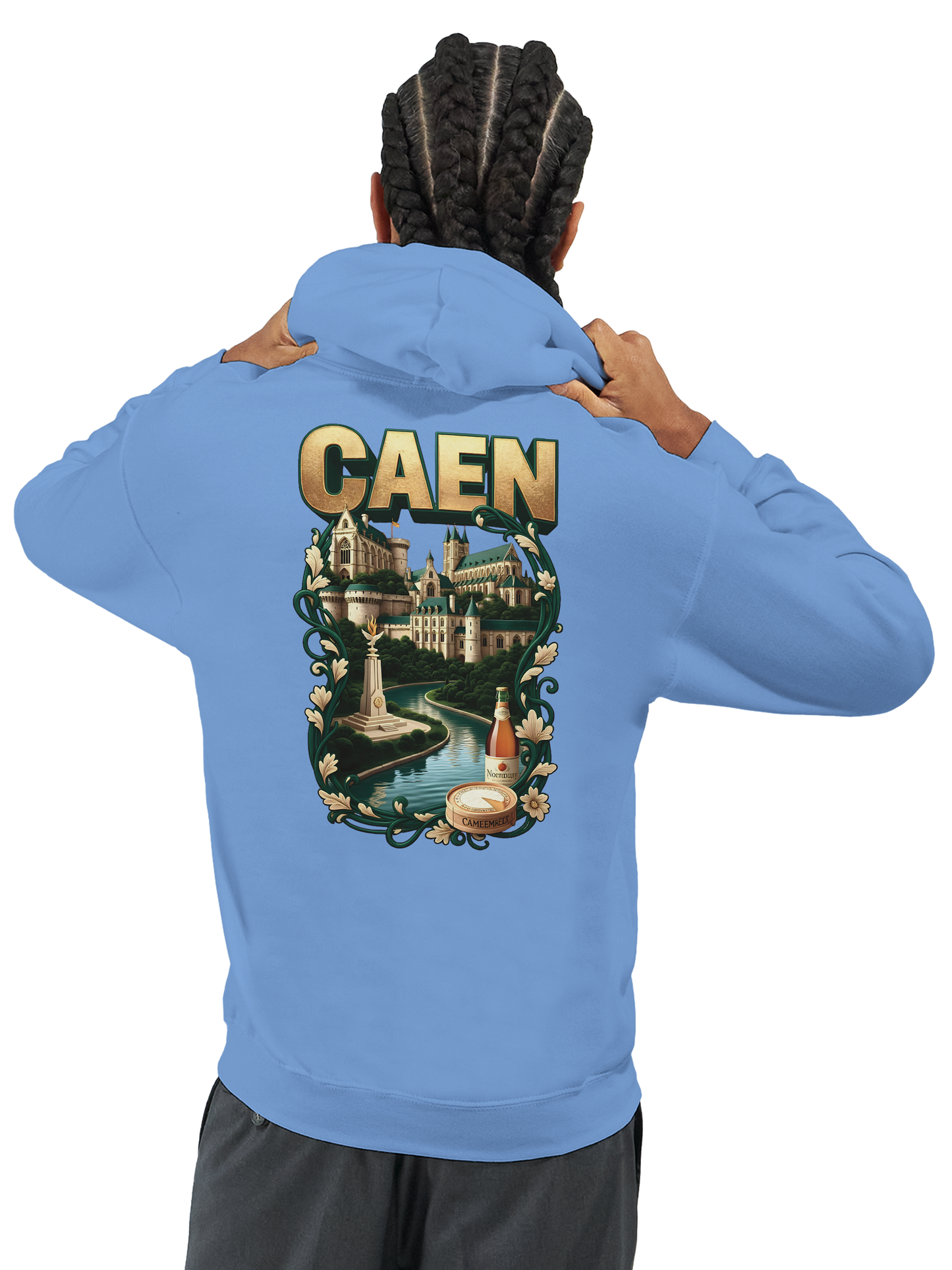 Sweat à capuche Caen - Ville de France - Unisexe Premium
