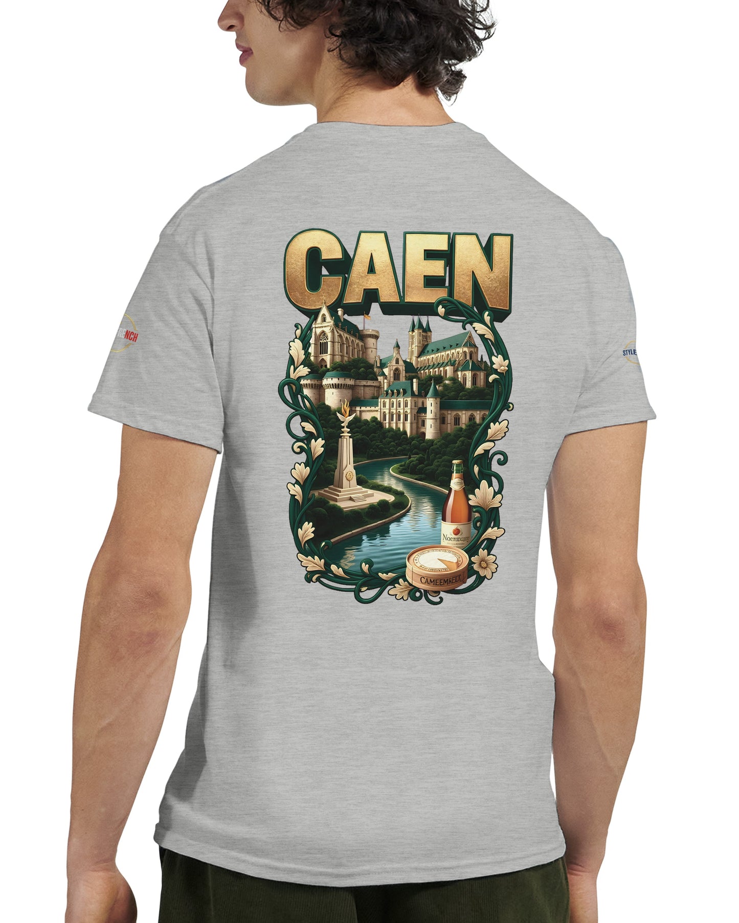 T-shirt Unisexe Caen - Ville de France - Design Classique en Coton