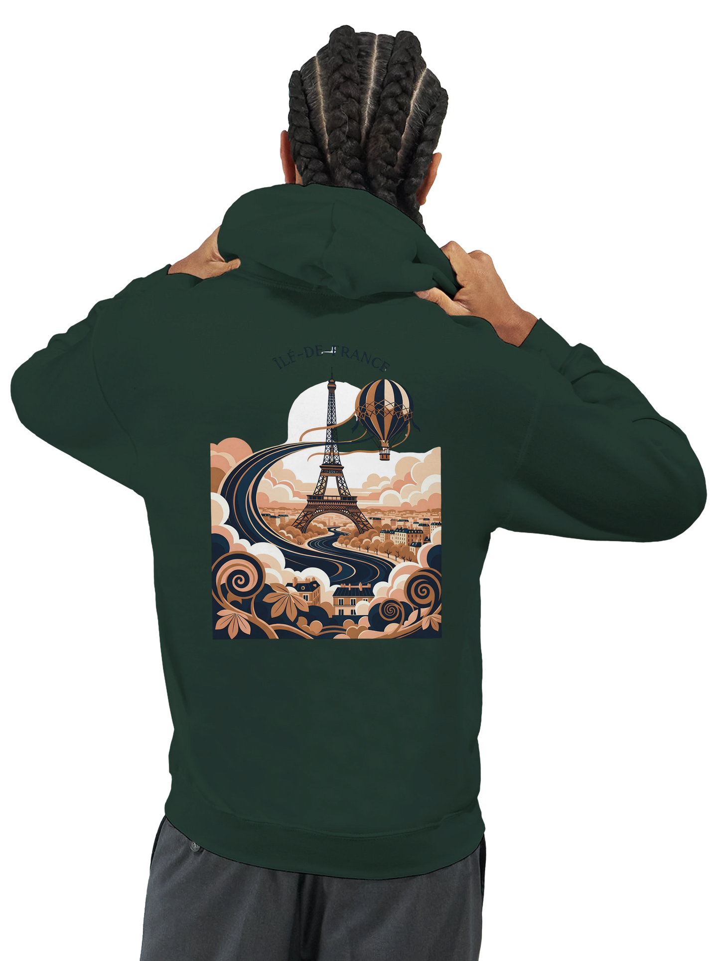 Sweat à Capuche Unisexe Île-de-France – Confort et Style Premium