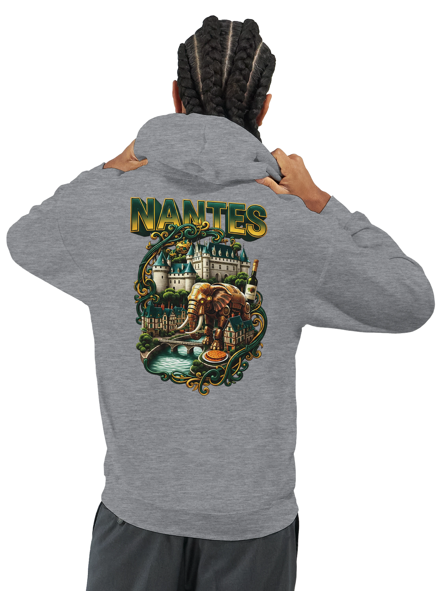 Sweat à capuche unisexe Nantes – Confort premium et style urbain