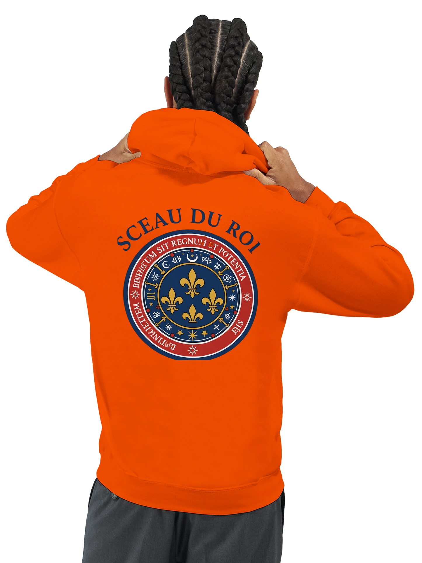 Sweat à capuche Le Sceau du Roi pour homme – Hoodie premium en coton mélangé