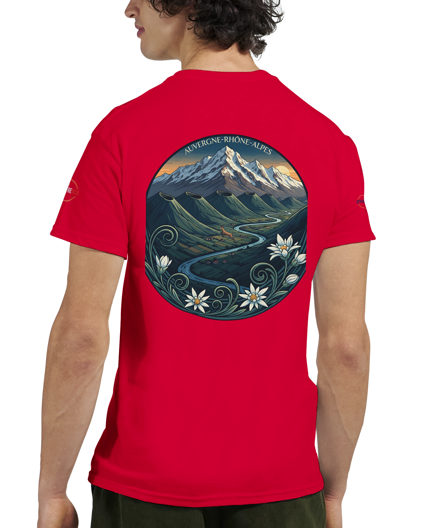 T-Shirt  Auvergne -Rhône -Alpes – Coupe Confortable et Durable