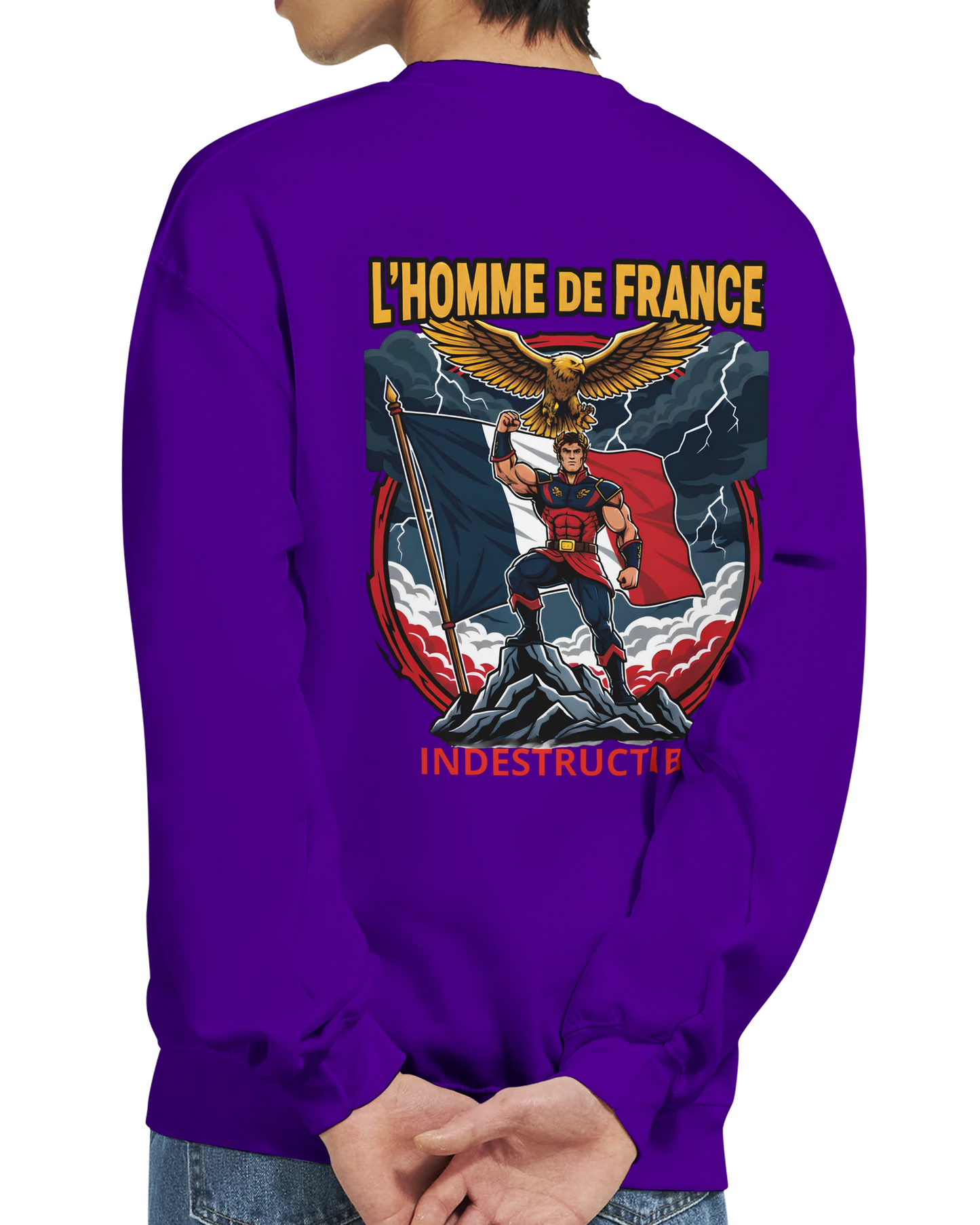 Sweat-shirt Homme France - Premium Cotton Blend Crewneck