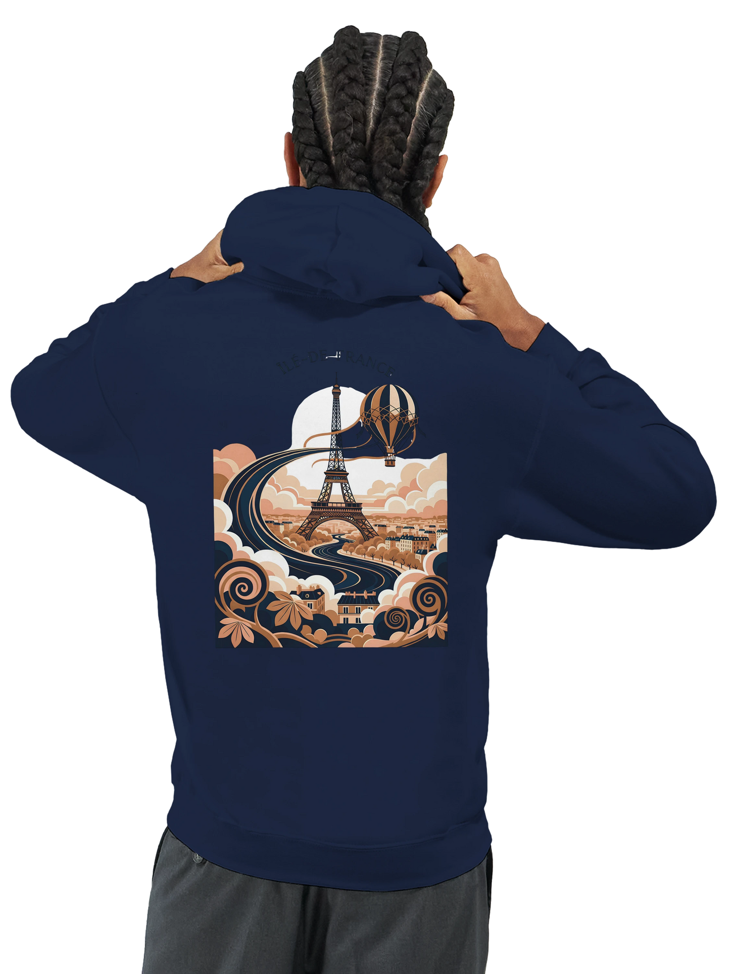 Sweat à Capuche Unisexe Île-de-France – Confort et Style Premium
