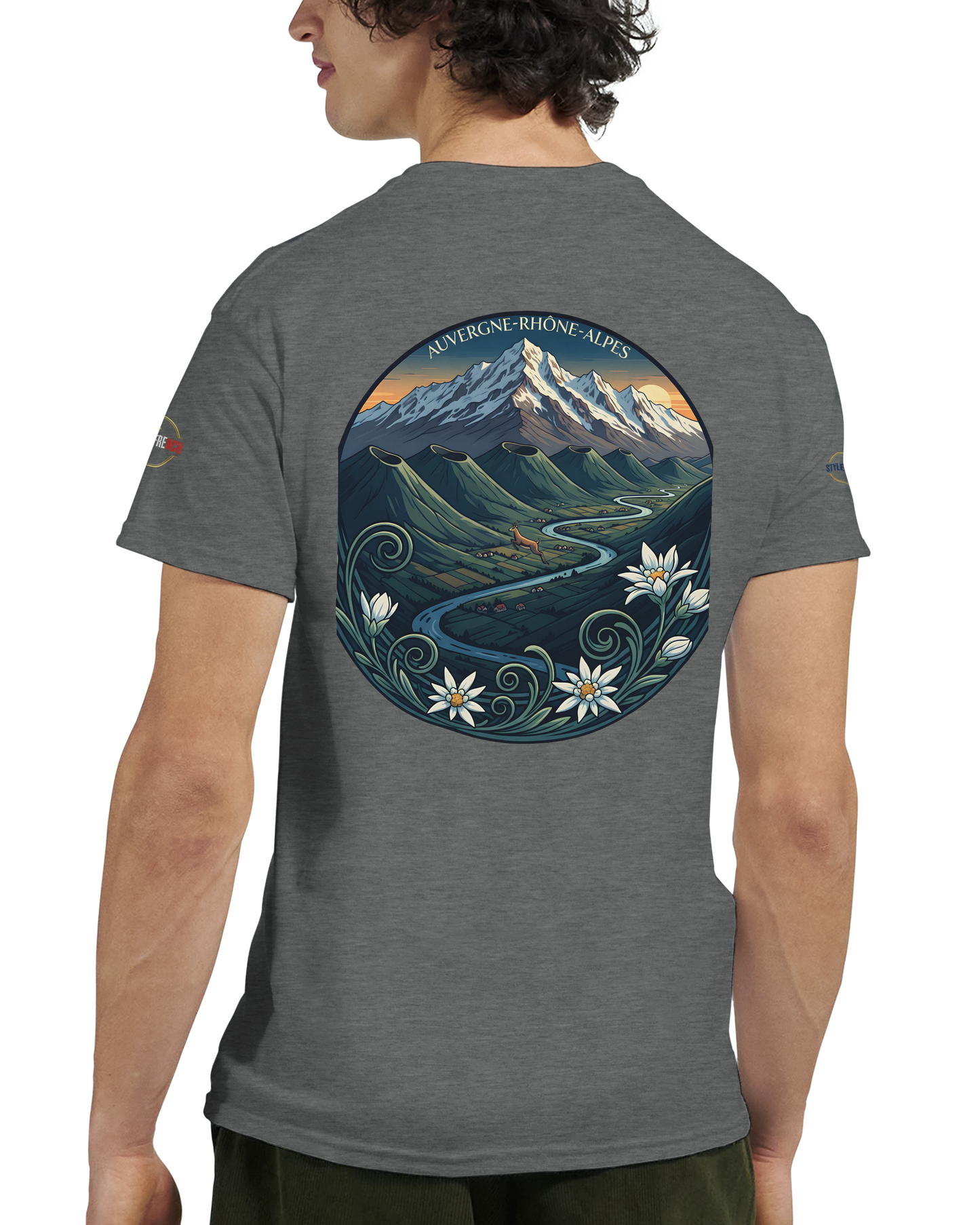 T-Shirt  Auvergne -Rhône -Alpes – Coupe Confortable et Durable