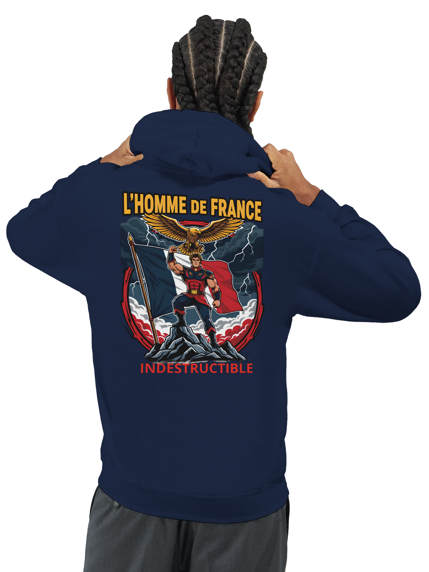 Sweat à Capuche Homme homme de France - Design France - Confort Premium