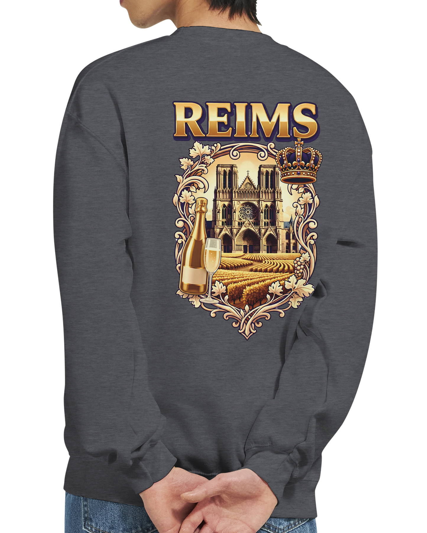 Sweat-shirt Reims – Sweat à col rond confortable en coton mélangé