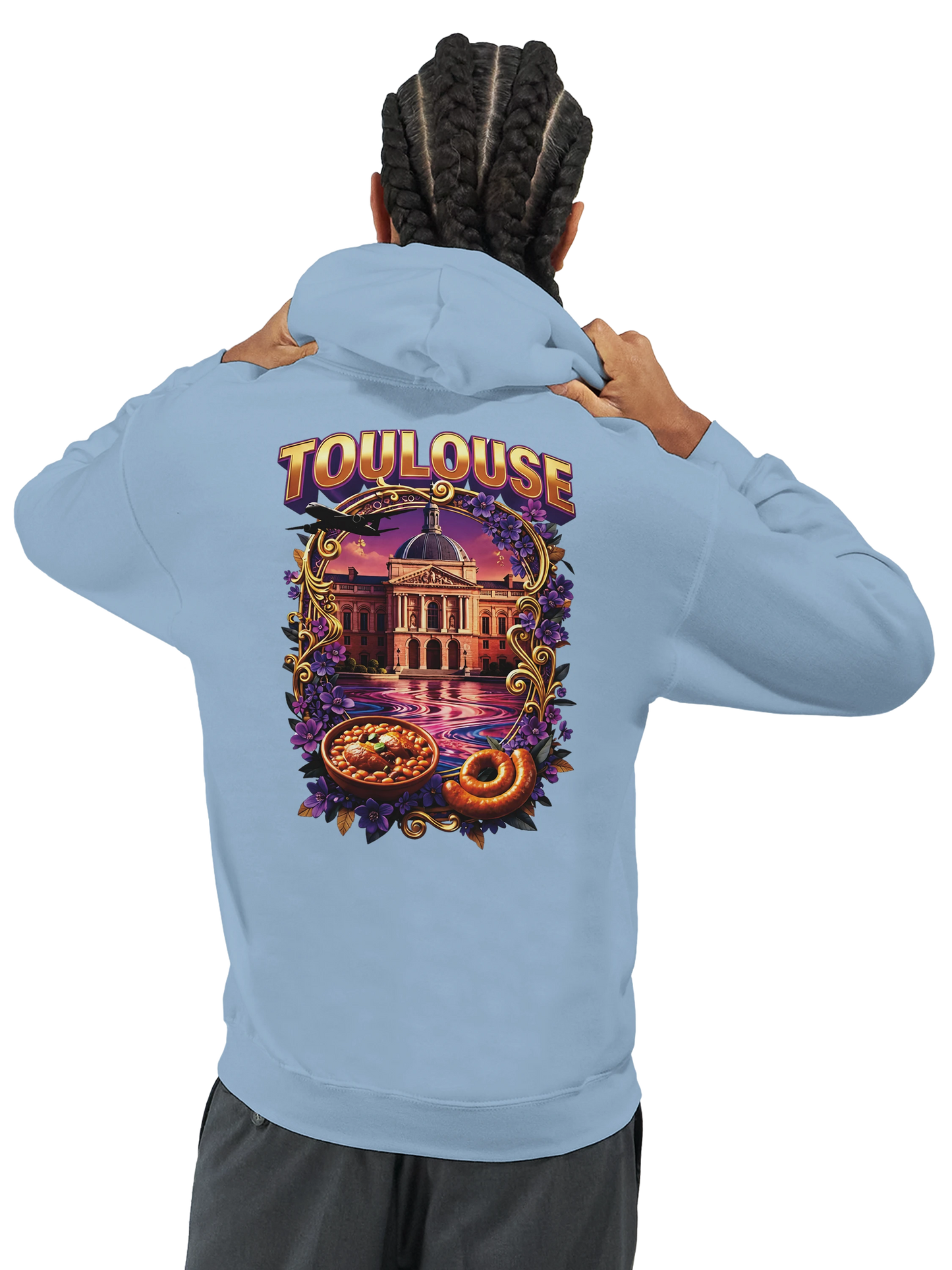 Sweat à Capuche Unisexe Toulouse – Ville de France – Confort Premium