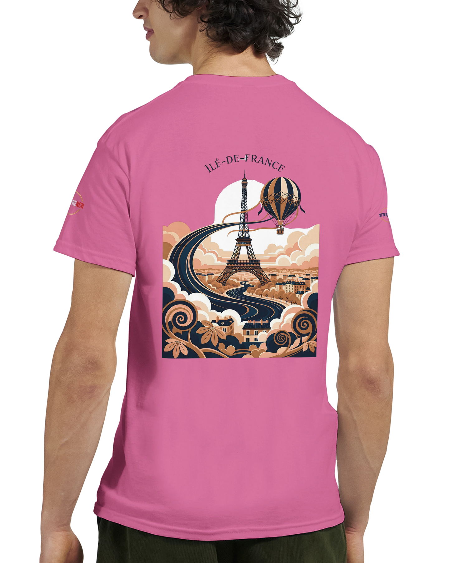 T-shirt Unisexe Île-de-France – Coton Épais à Coupe Classique