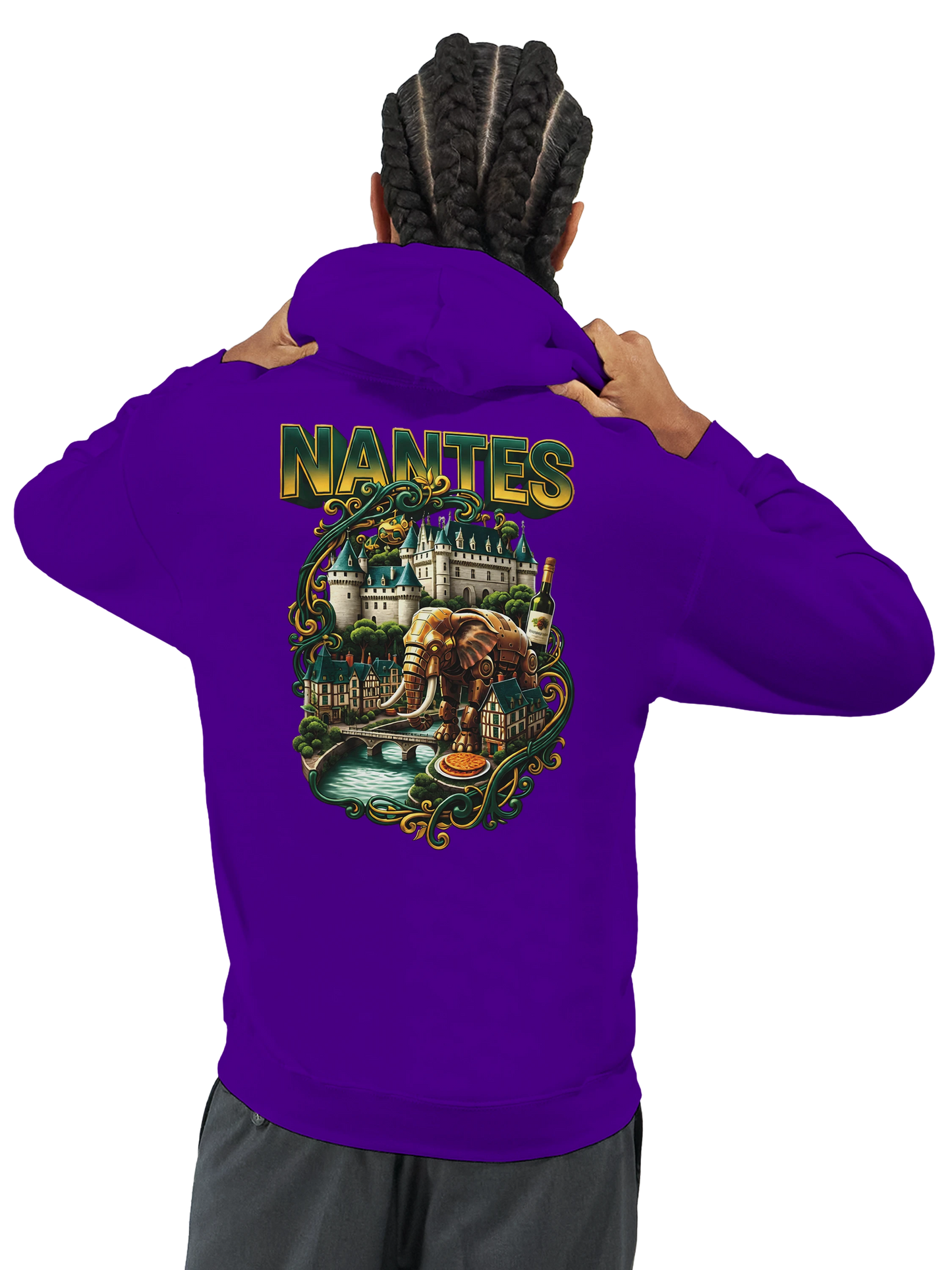 Sweat à capuche unisexe Nantes – Confort premium et style urbain